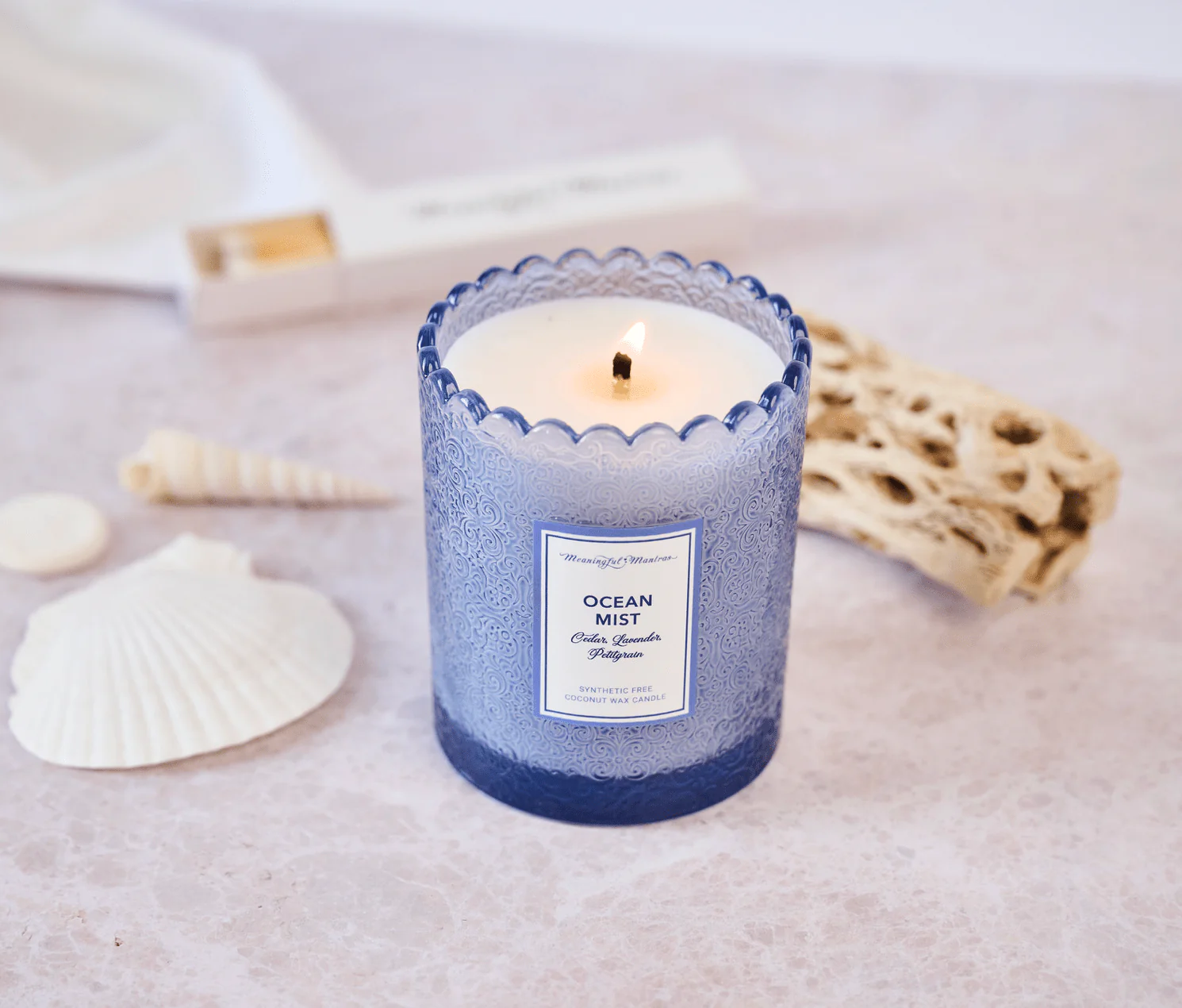 Ocean Mist Natural Candle 8oz Kaia Collection - Image 2