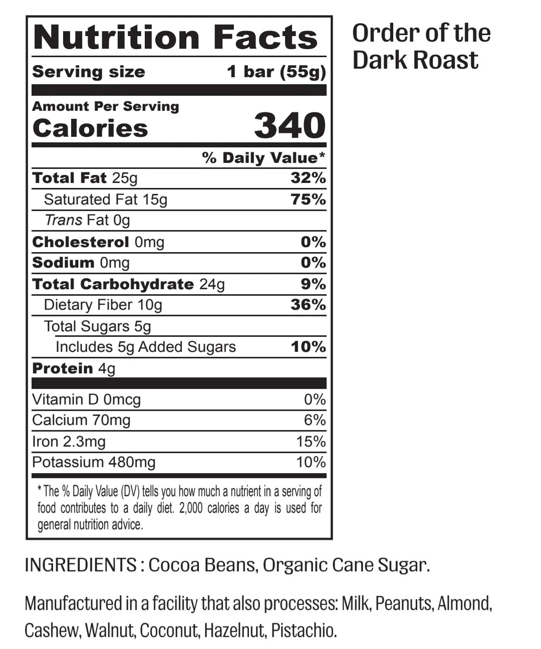 Order of the Dark Roast- 91% Dark Chocolate - Image 4