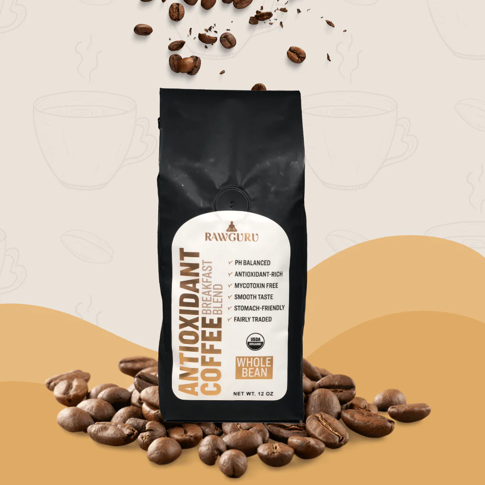 Organic Antioxidant Coffee Breakfast Blend | Whole Bean | 12oz - Image 4