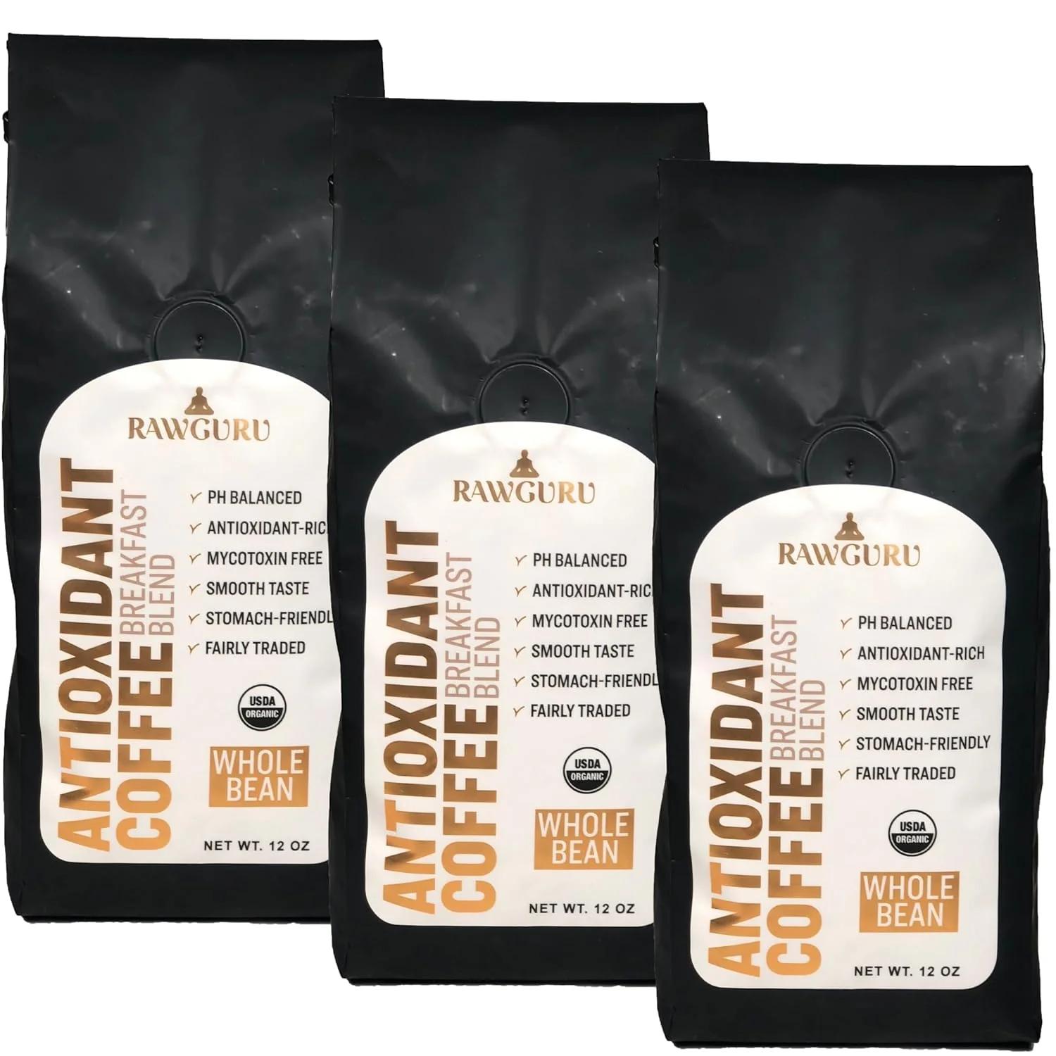 Organic Antioxidant Coffee Breakfast Blend | Whole Bean | 12oz - Image 9