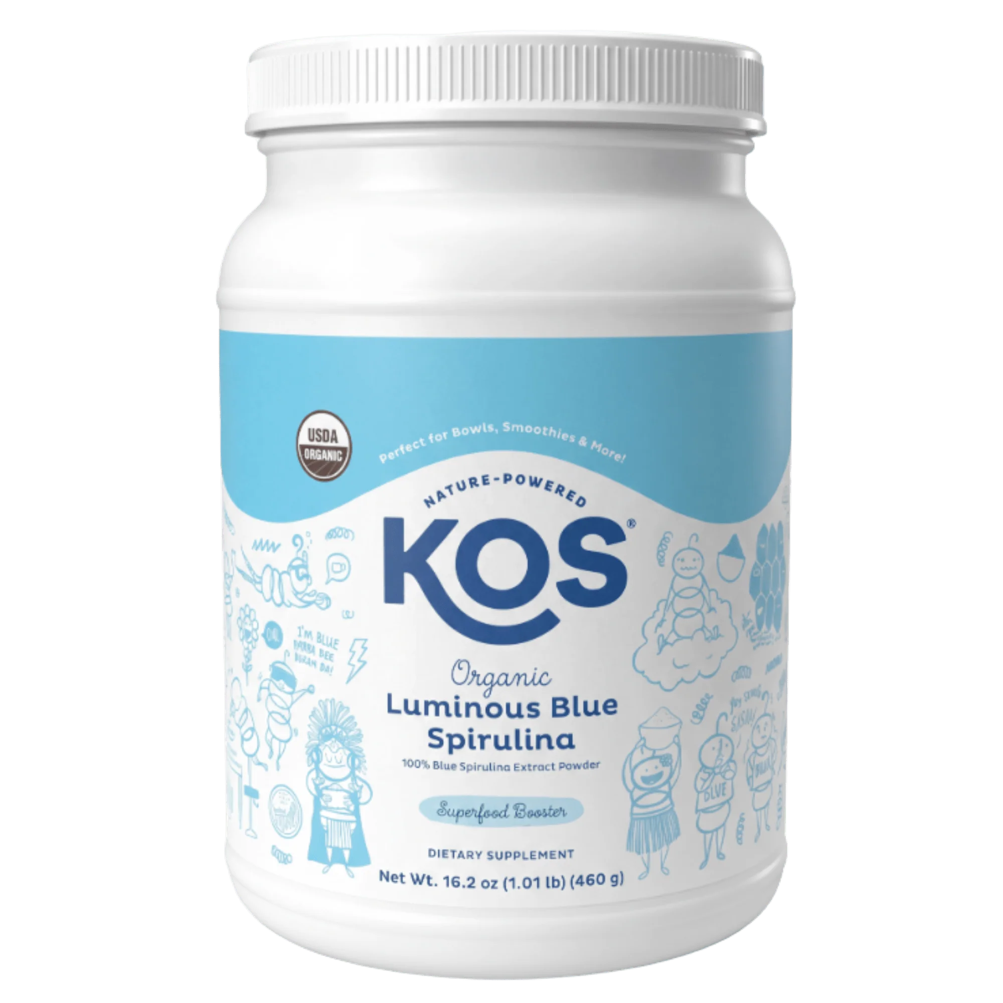 Organic Blue Spirulina Powder Bottle 460g