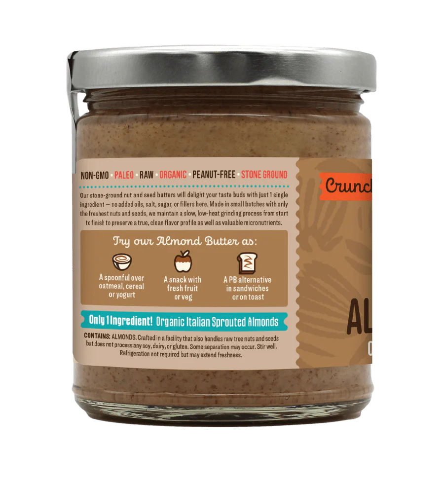 Organic Crunchy Sprouted Almond Butter - Image 2