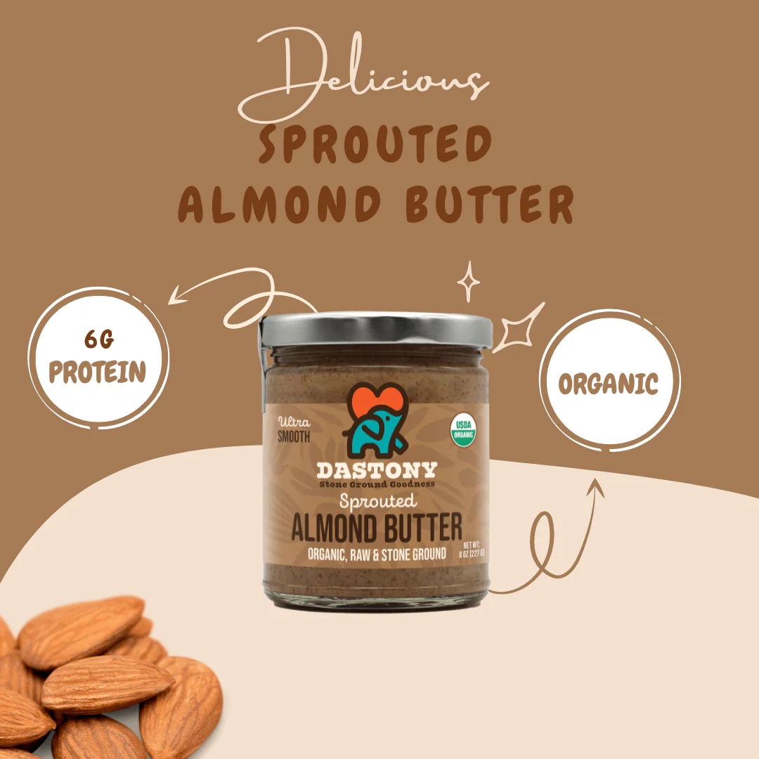 Organic Crunchy Sprouted Almond Butter - Image 5