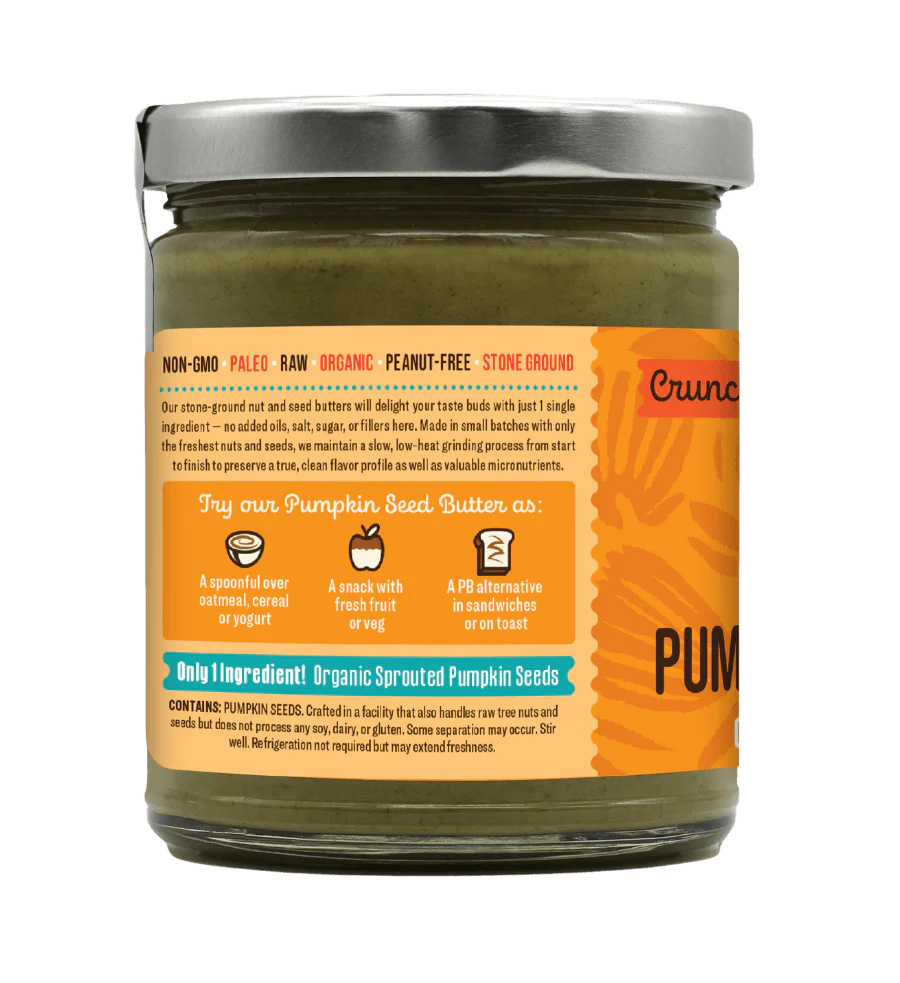 Organic Crunchy Sprouted Pumpkin Seed Butter - Image 2