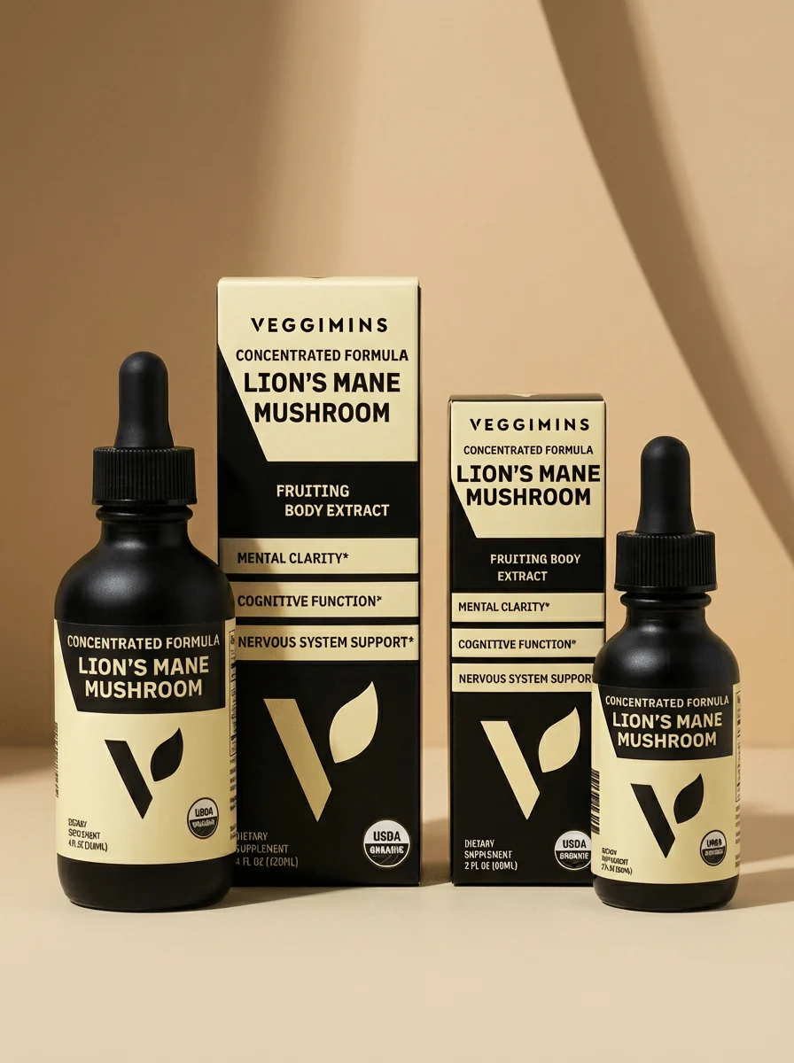 Veggimins Organic Lion's Mane Mushroom, 4oz - Image 19