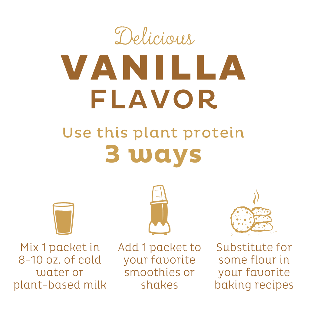 Organic Plant Protein, Vanilla, Single Serving - Image 5
