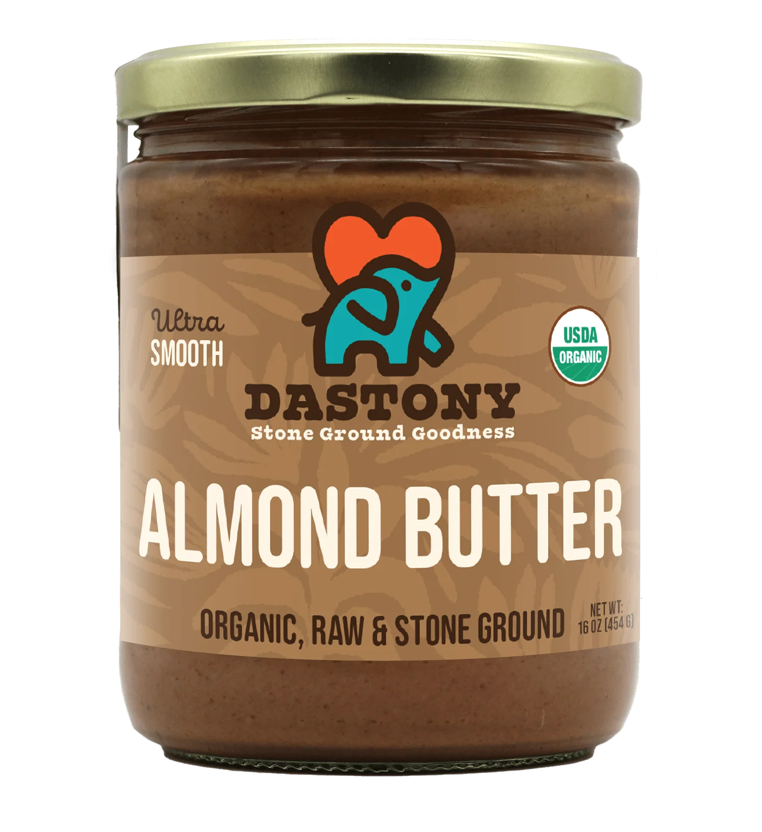 Organic Raw Almond Butter, 16 oz