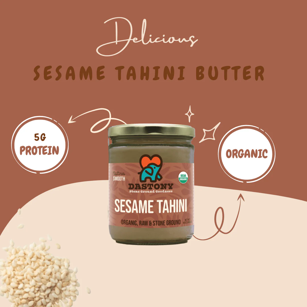 Organic Raw Sesame Seed (Tahini) Butter - 16 oz - Image 5