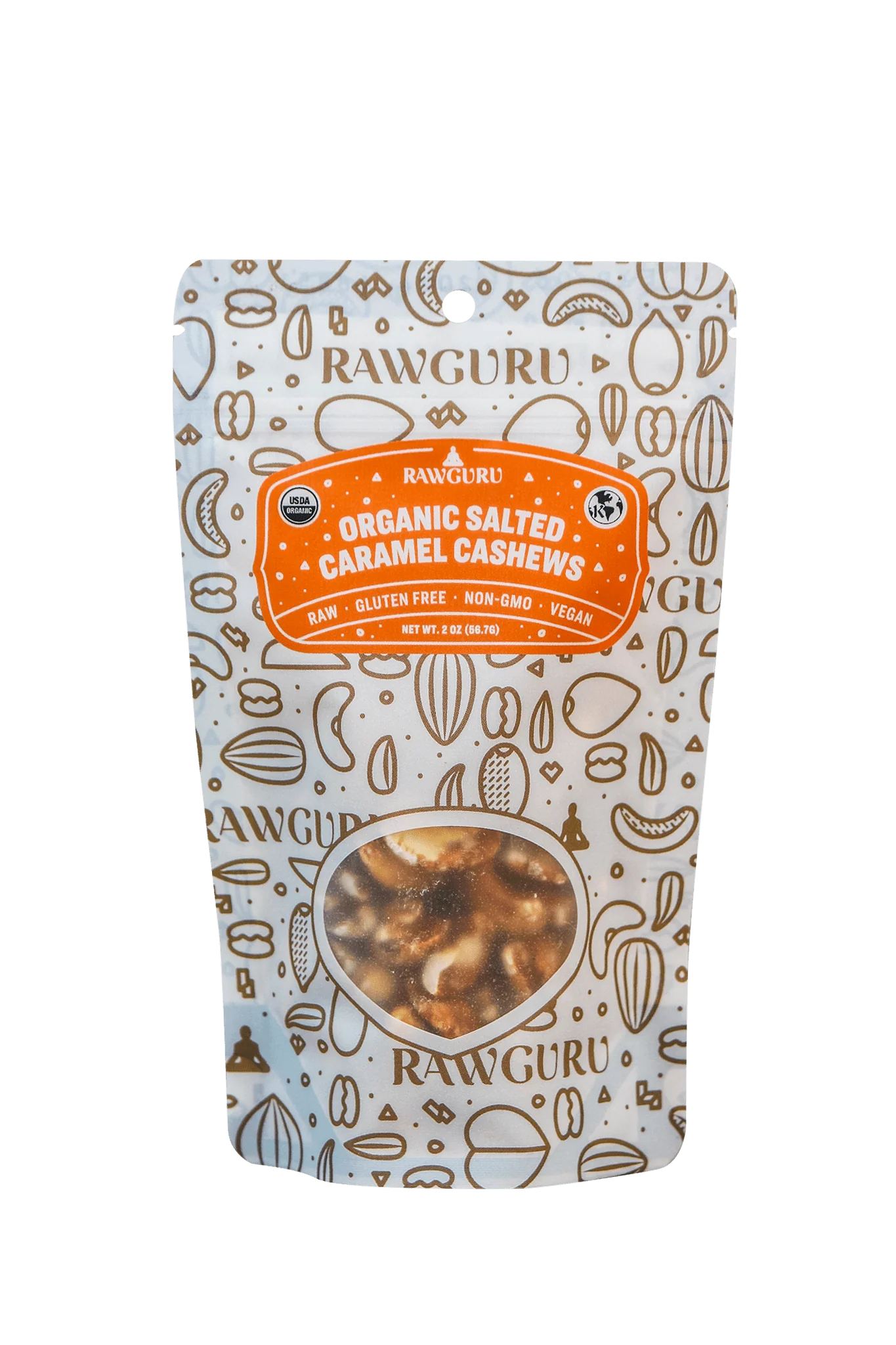 Organic Salted Caramel Cashews - 2oz