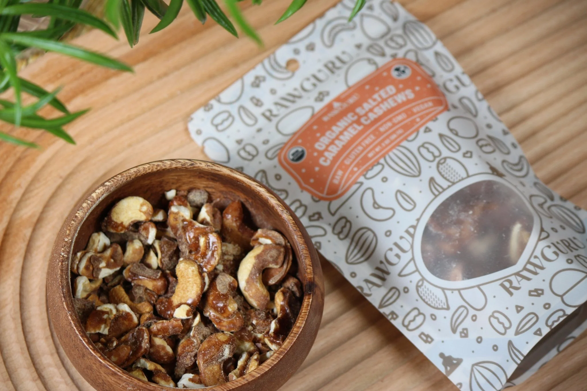 Organic Salted Caramel Cashews - 2oz - Image 4