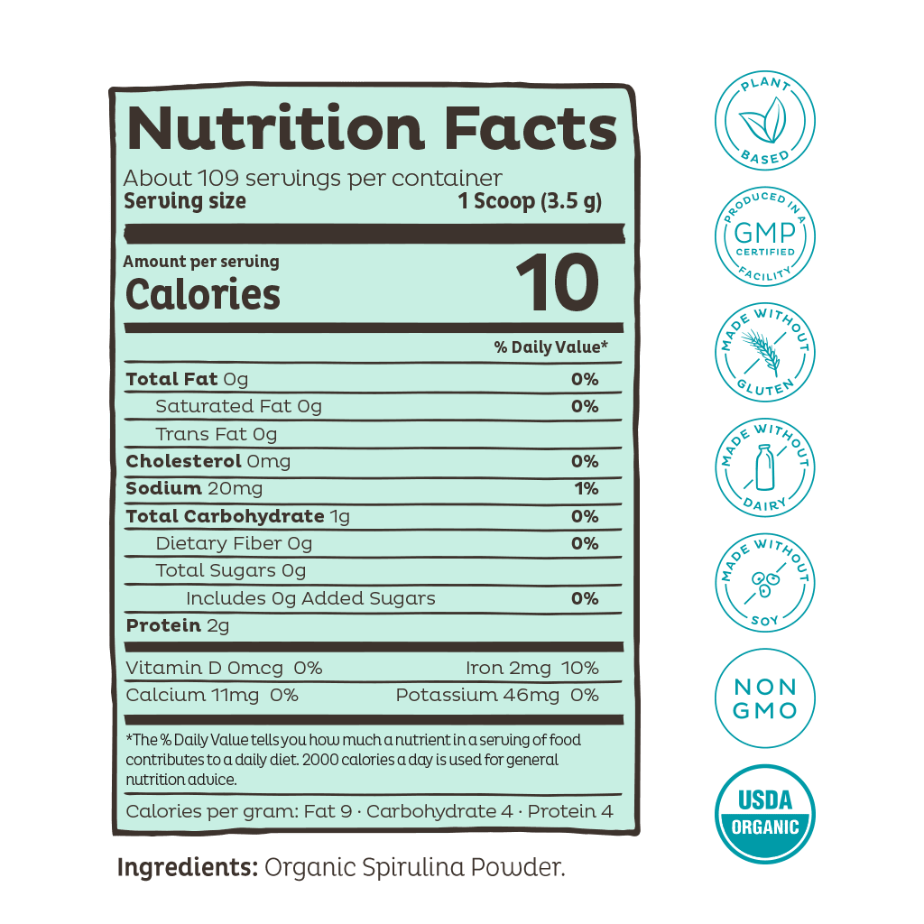 Organic Spirulina Powder, 109 Servings - Image 5