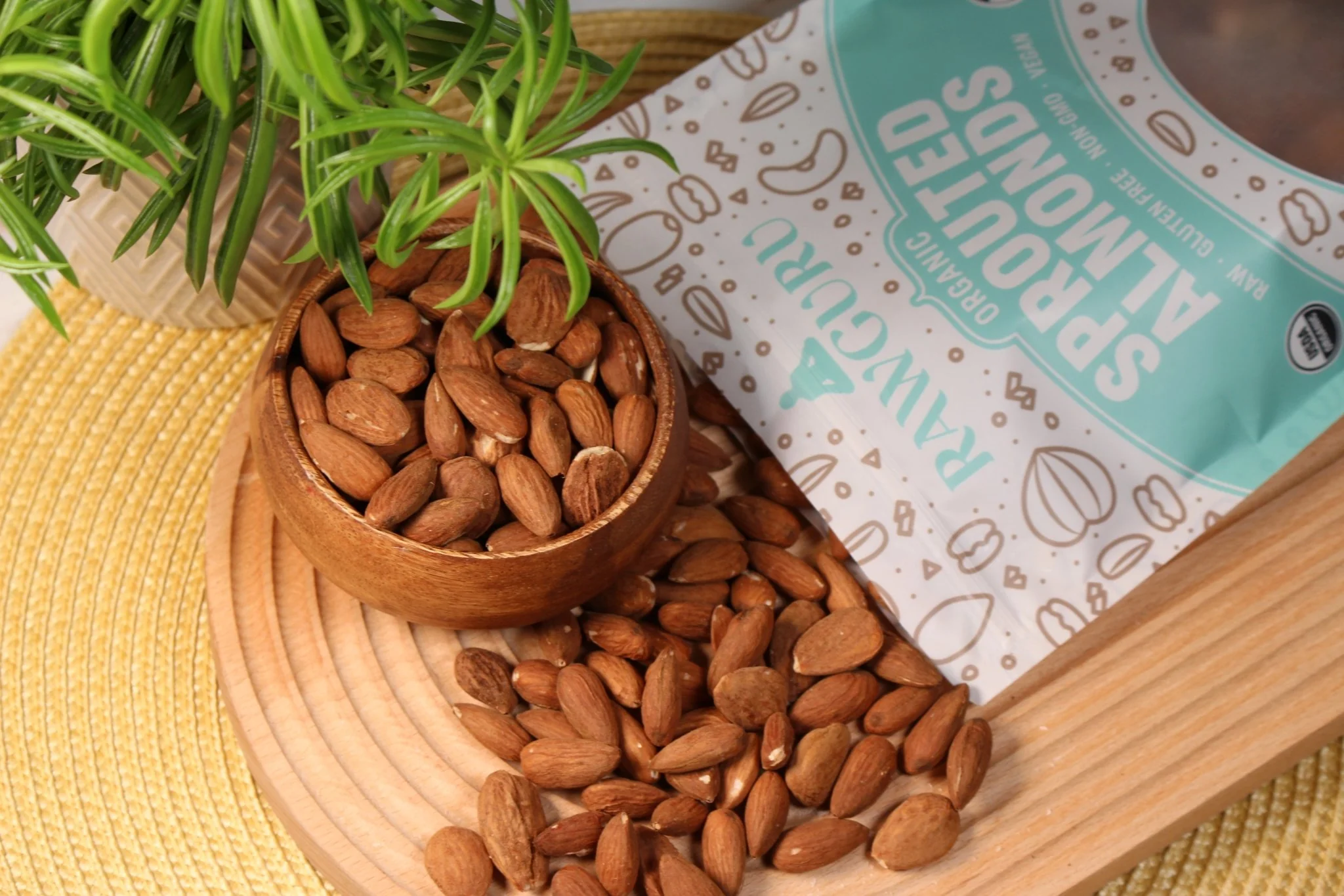 RawGuru Organic Sprouted Almonds - 16 oz - Image 4