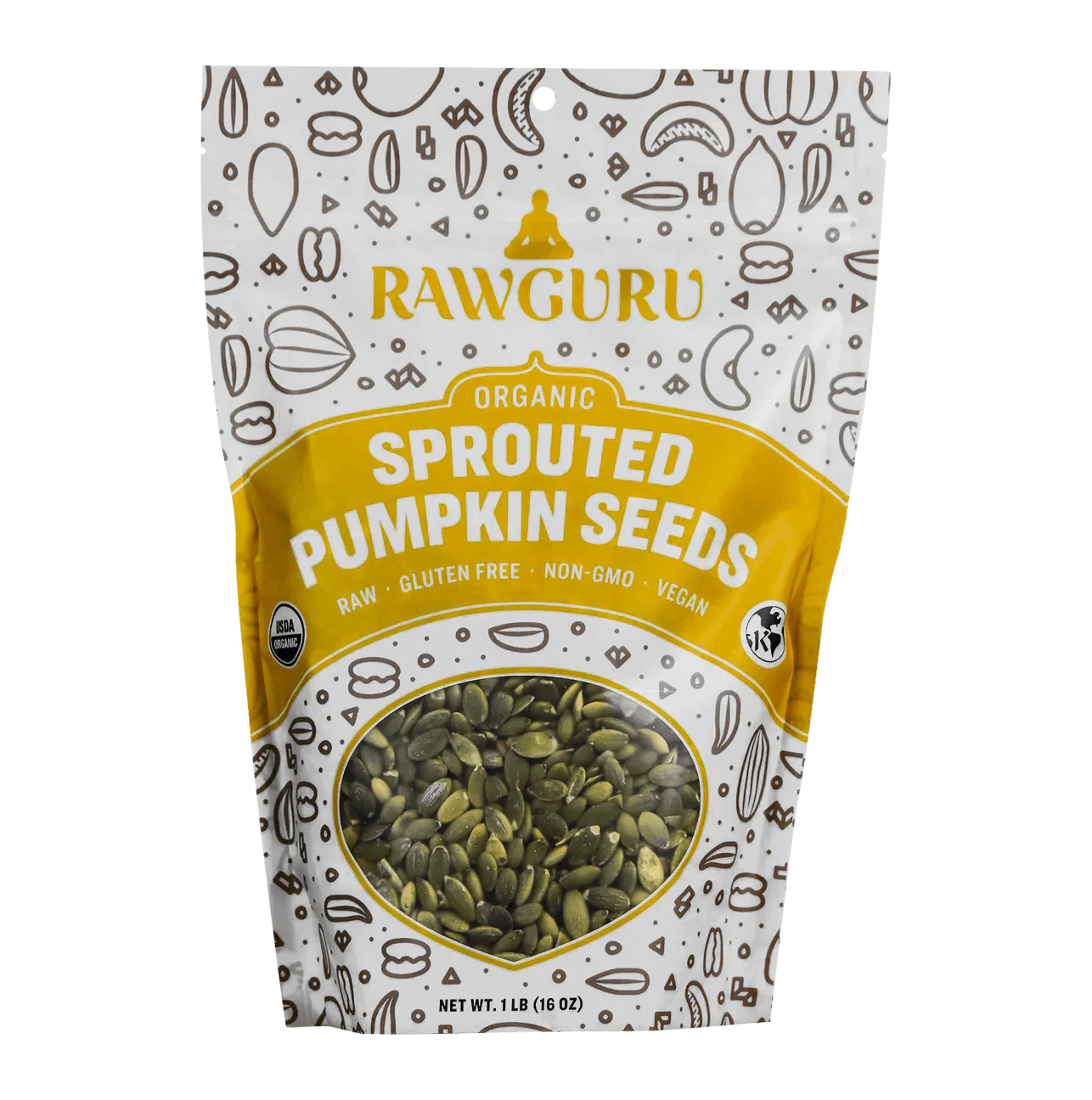 Organic Sprouted Pumpkin Seeds - 16 oz