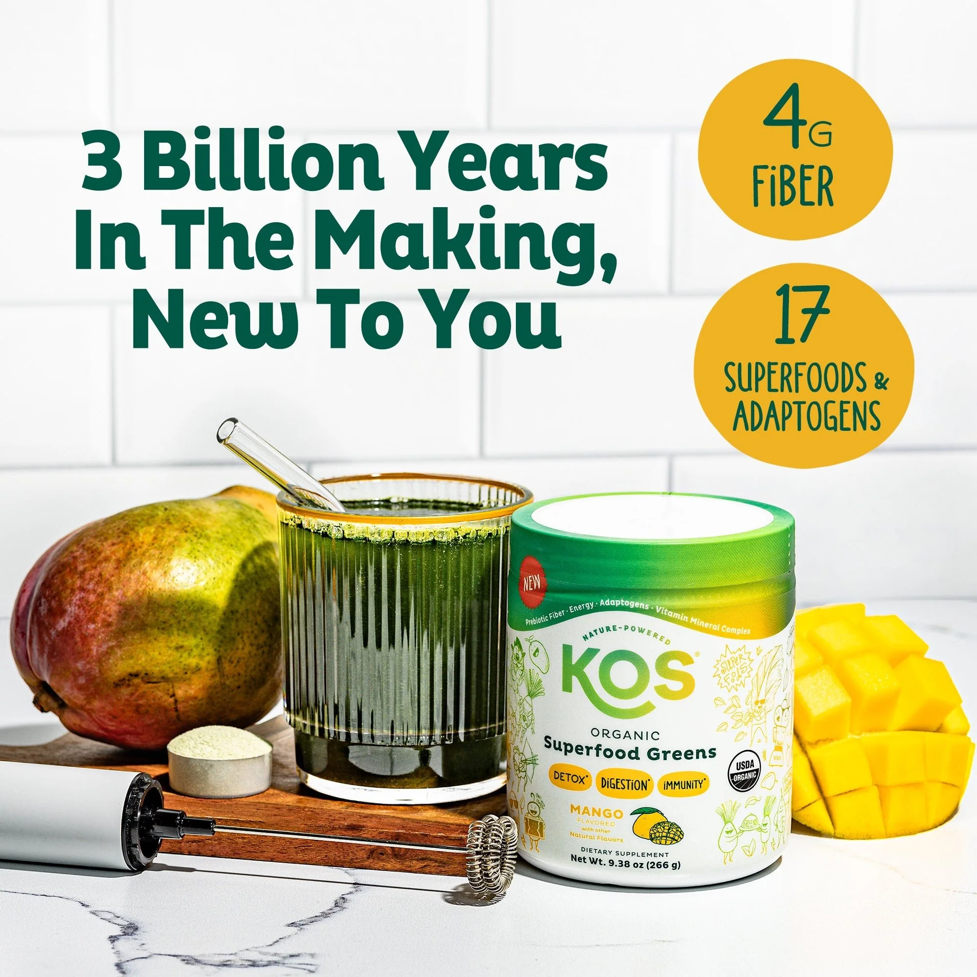 Organic Superfood Greens - Mango Flavor - Image 4