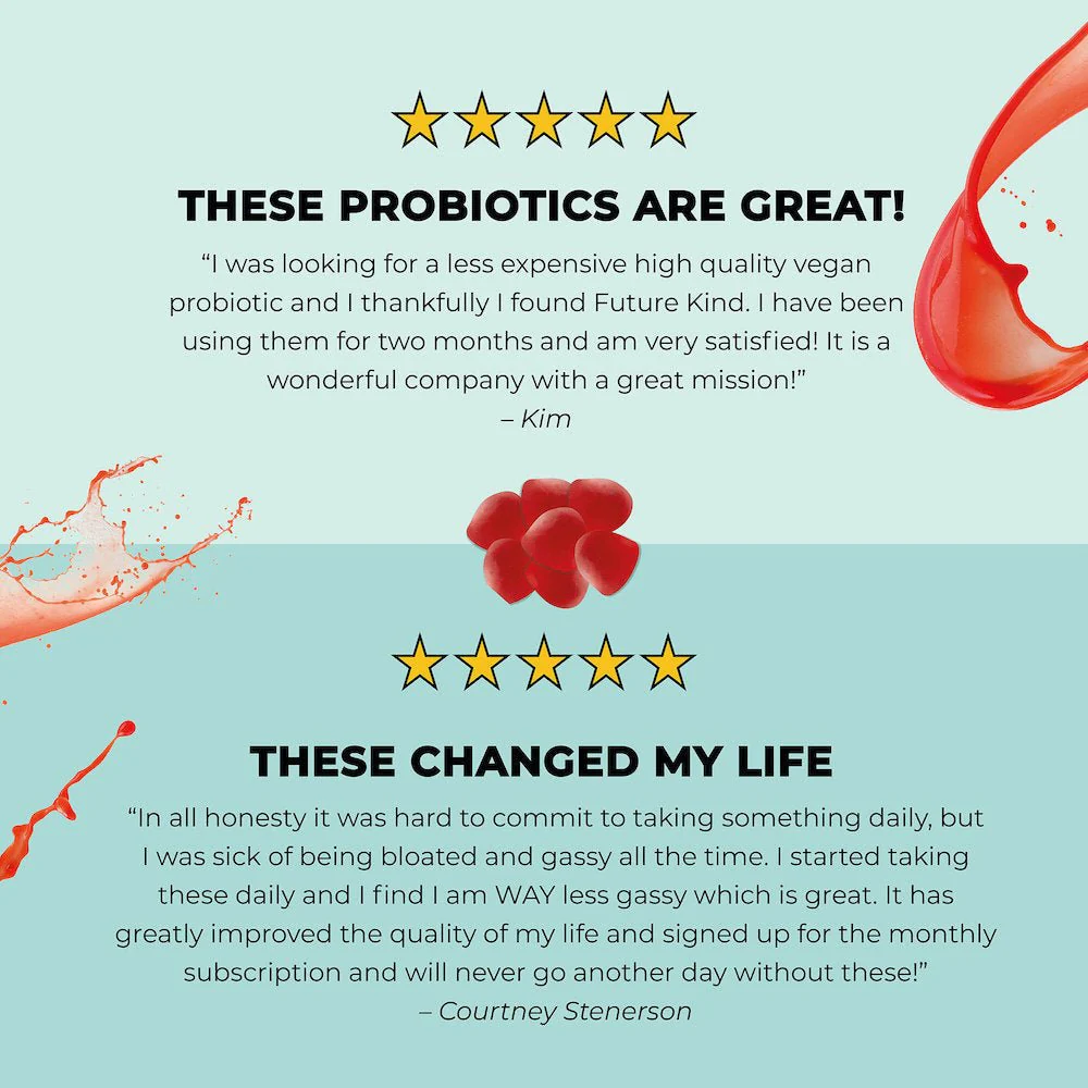 Organic Vegan Probiotic Gummies: Gas & Bloating Relief - Image 5