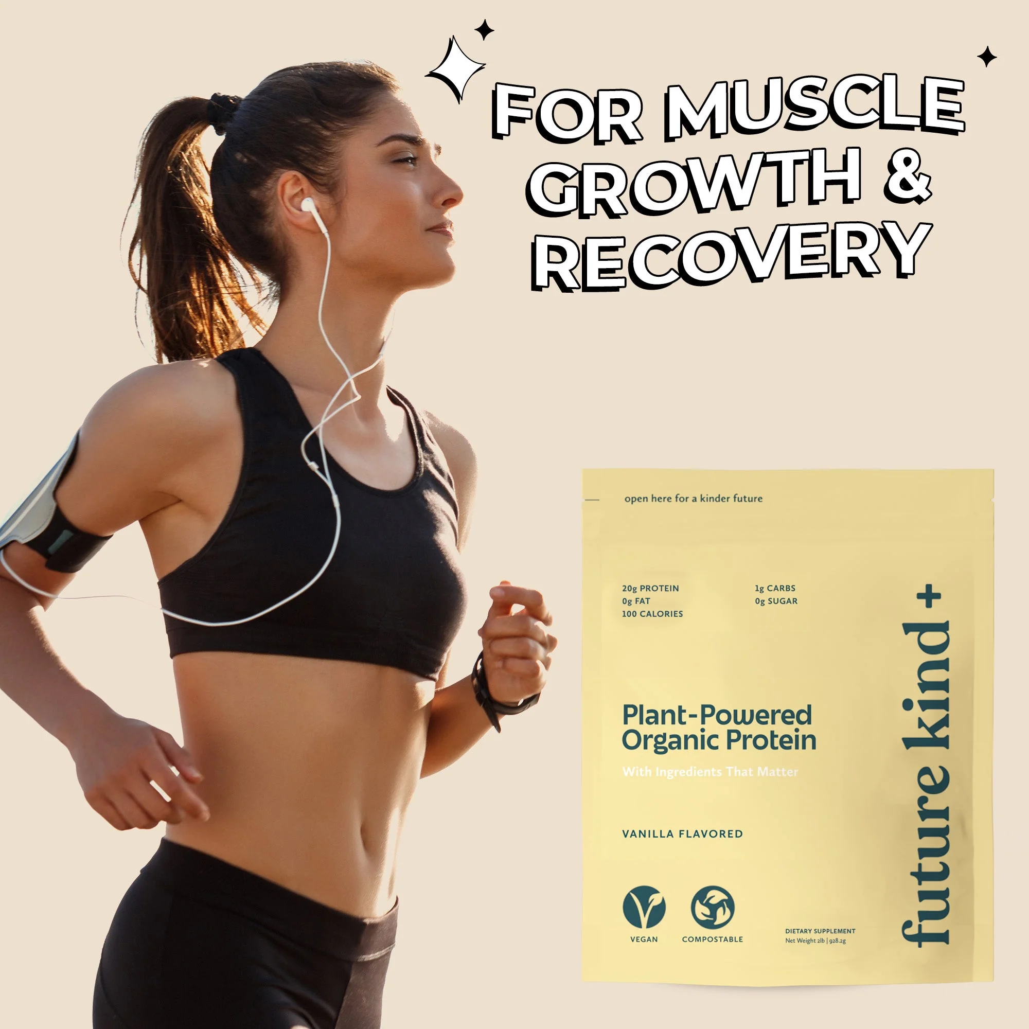 Organic Vegan Protein Powder - Vanilla Flavored - Image 7