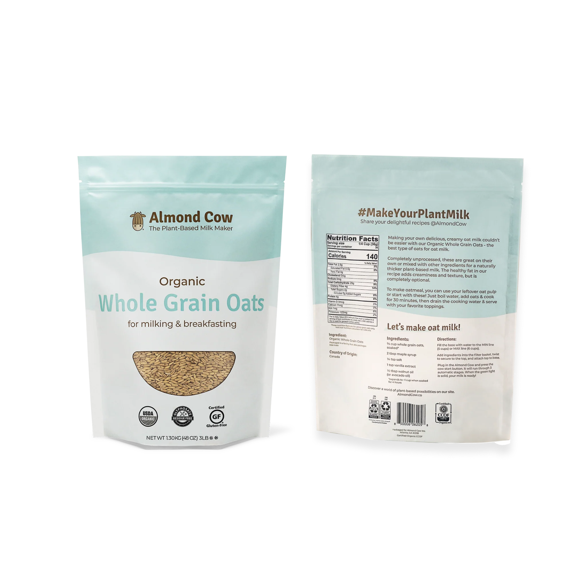 Organic Whole Grain Oats (3lbs) - Image 4