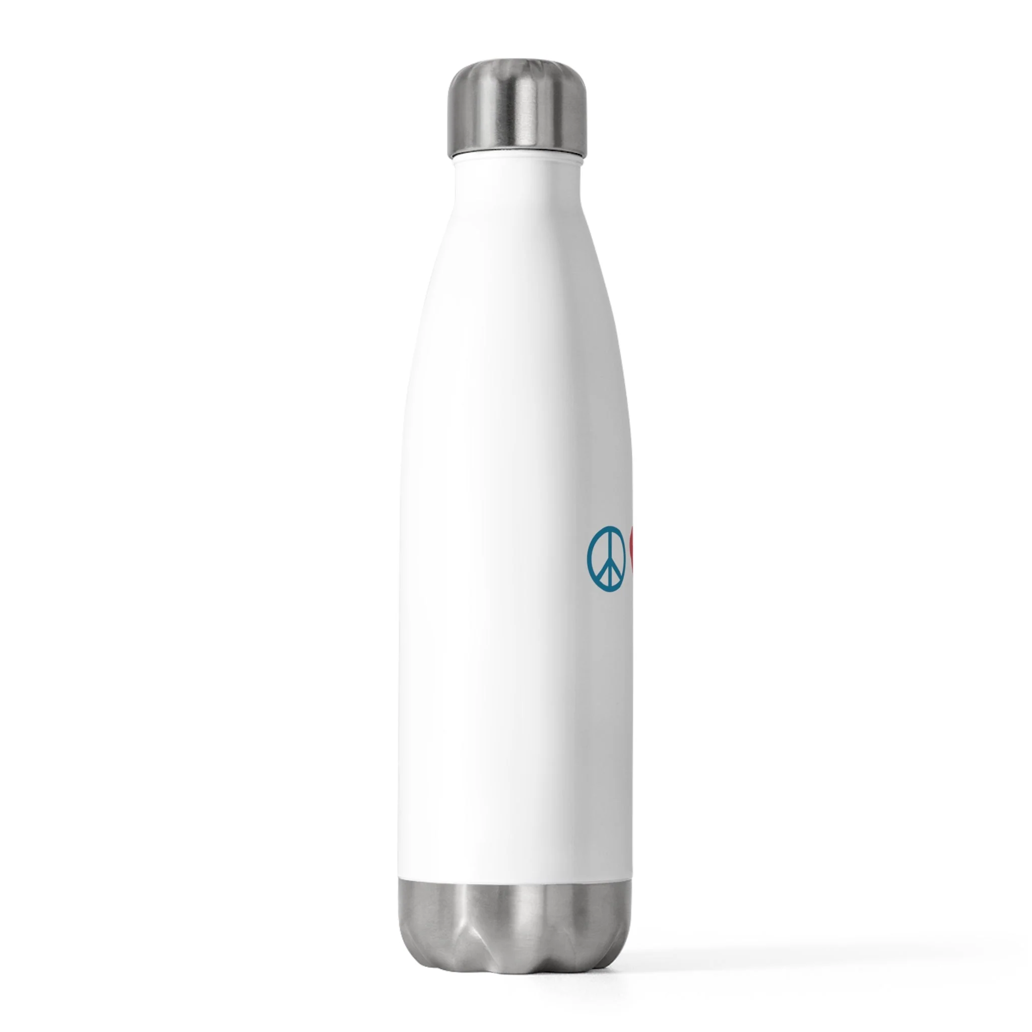 Peace Love Vegan - 20oz Insulated Water Bottle - Image 3