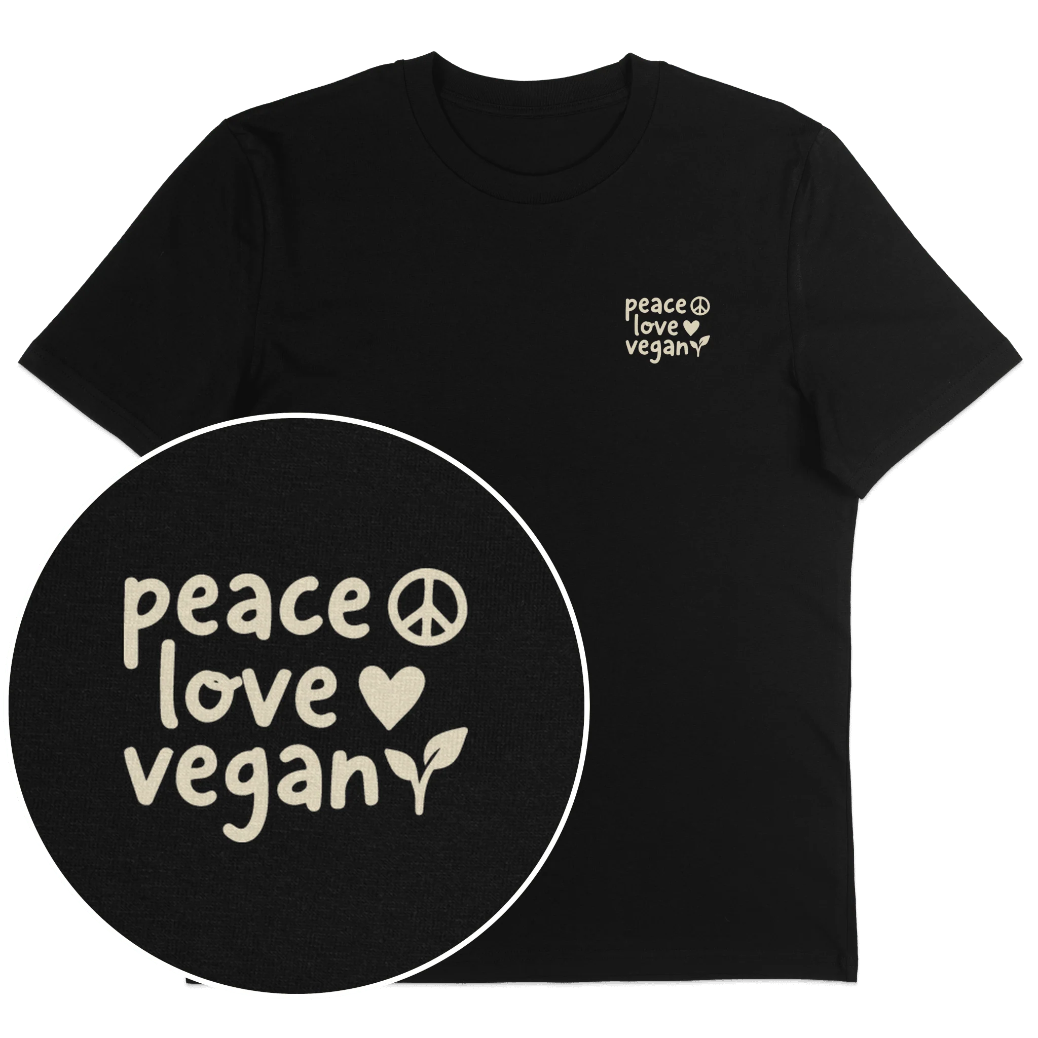 Peace Love Vegan T-Shirt