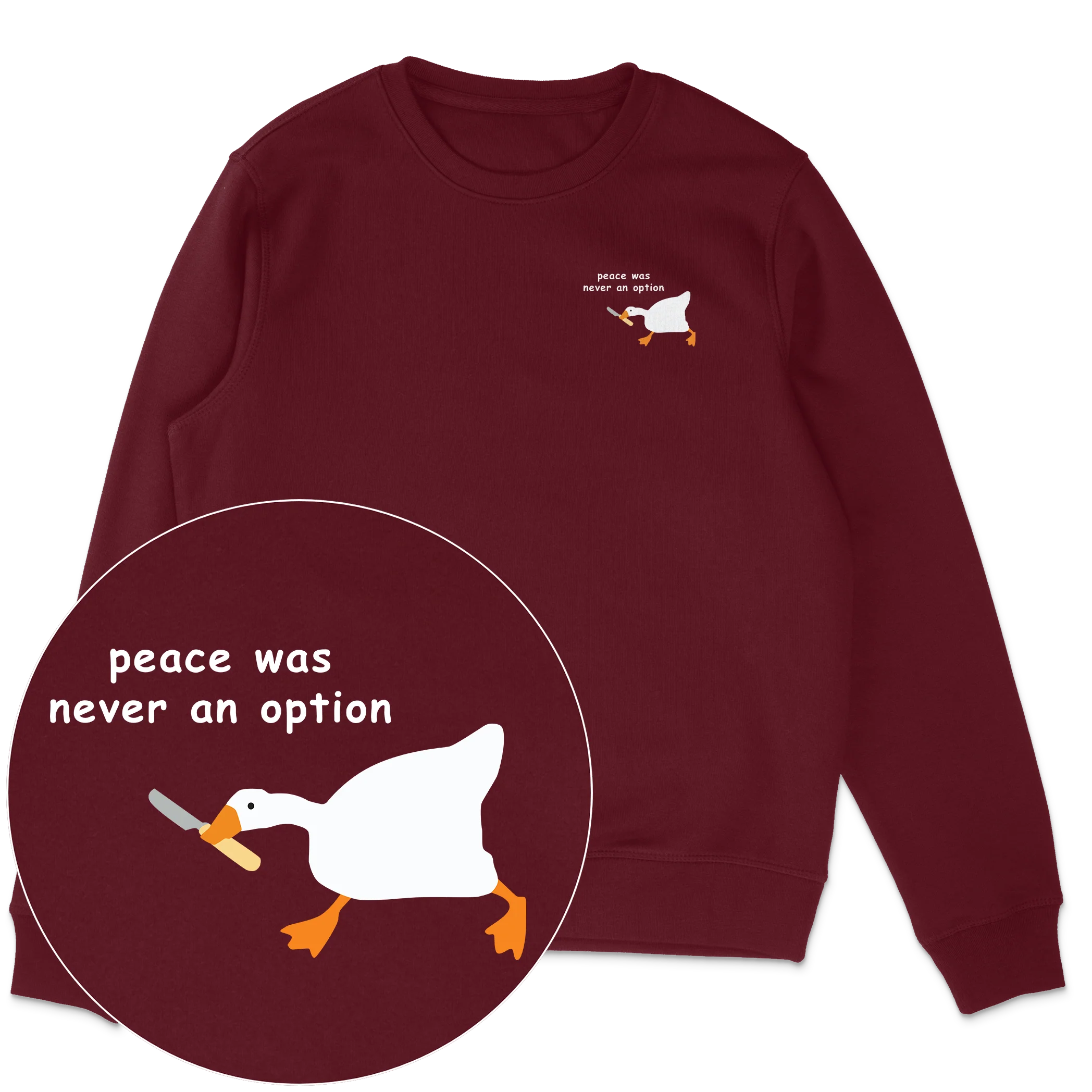 Peace Was Never An Option Sweatshirt - Image 2
