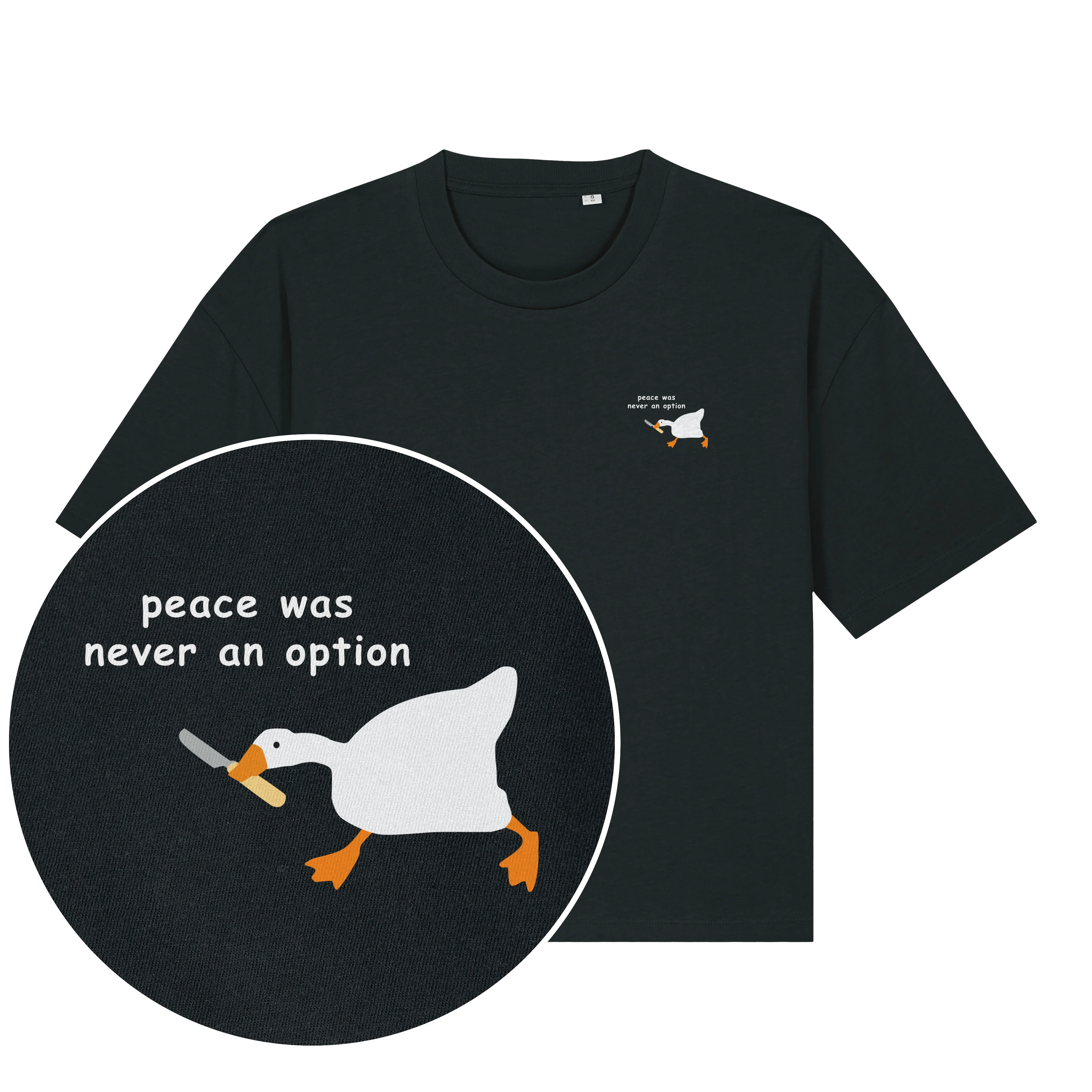 Peace Was Never An Option Women's Boxy T-Shirt - Image 2