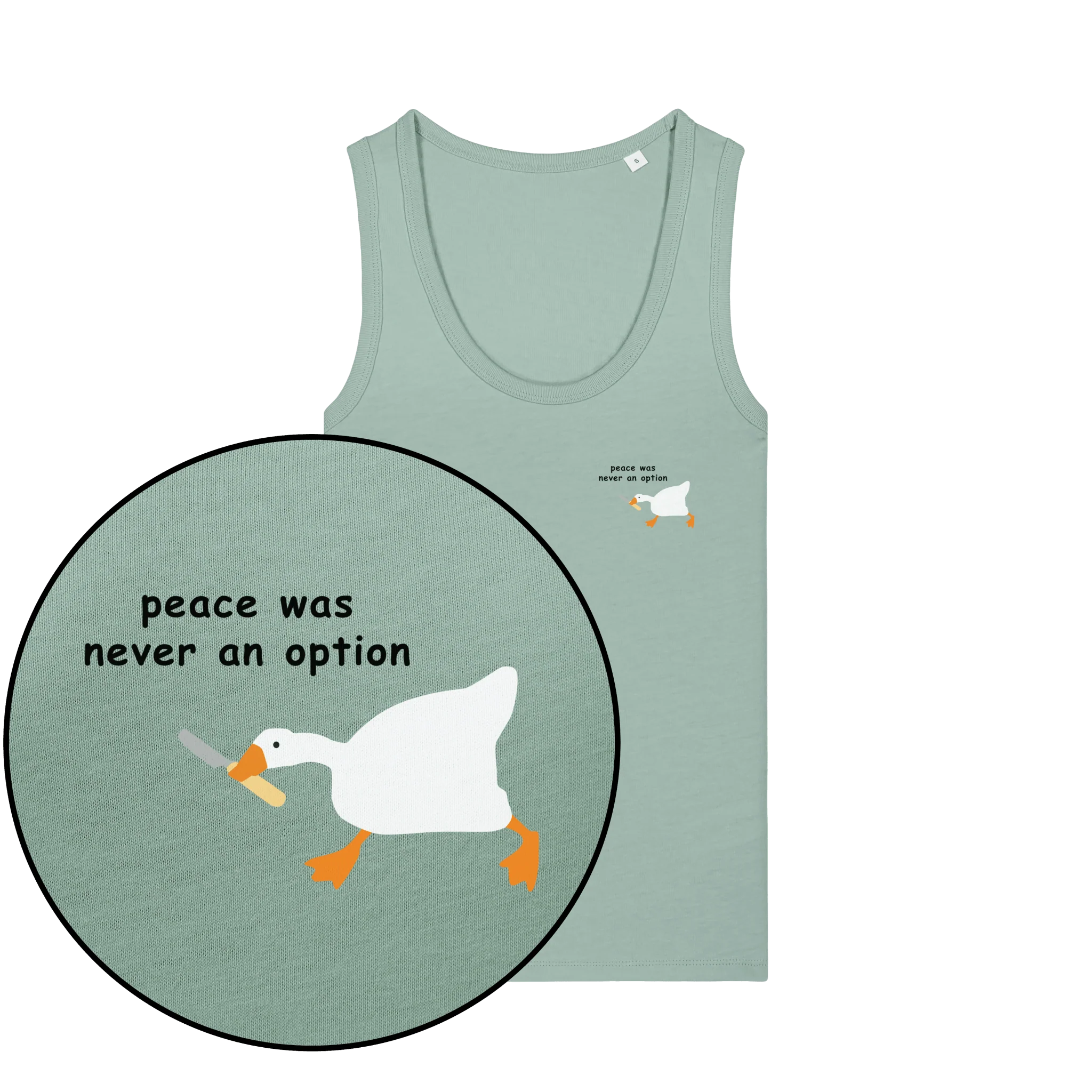 Peace Was Never An Option Women's Tank Top - Image 2