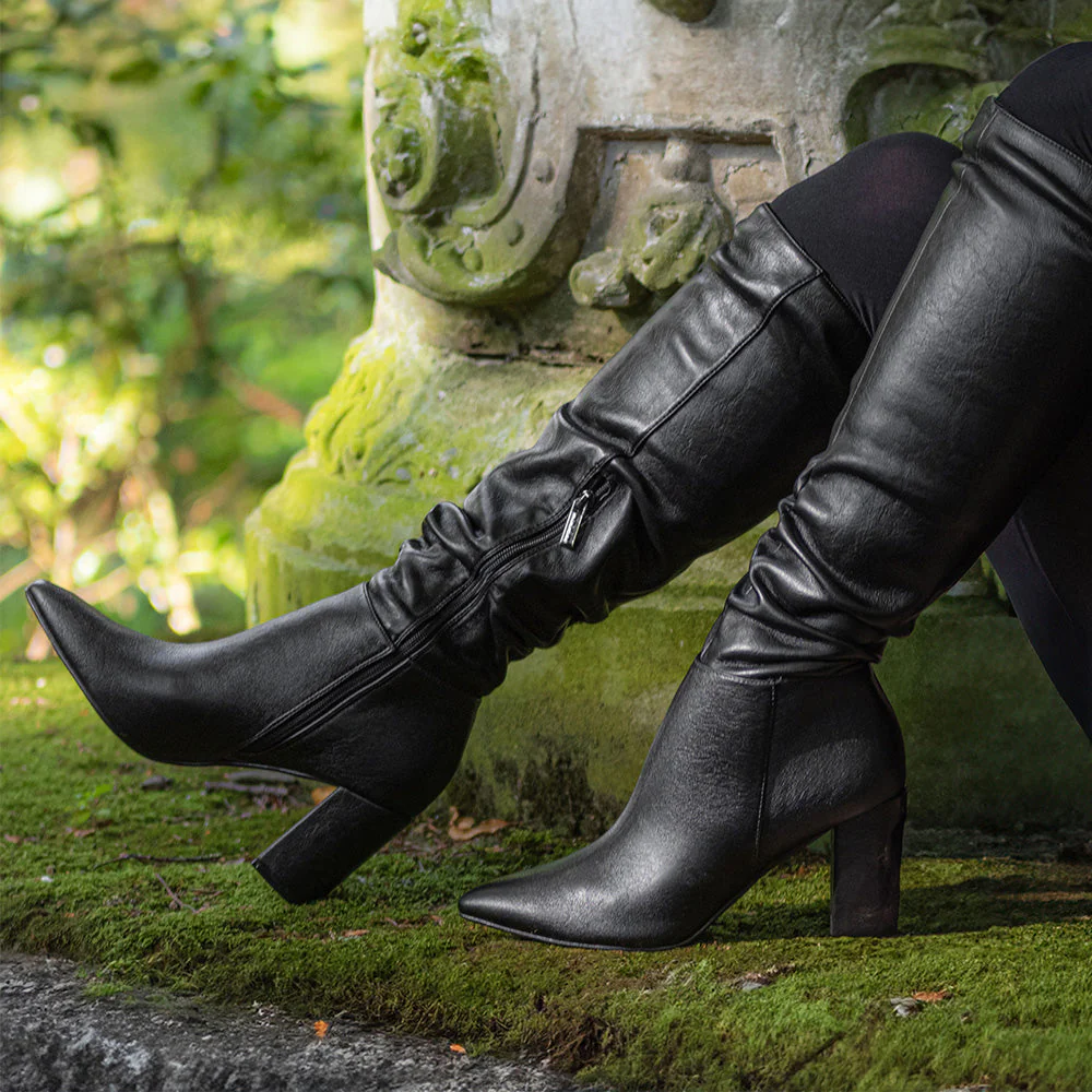 Peach Knee High Boots - Image 5