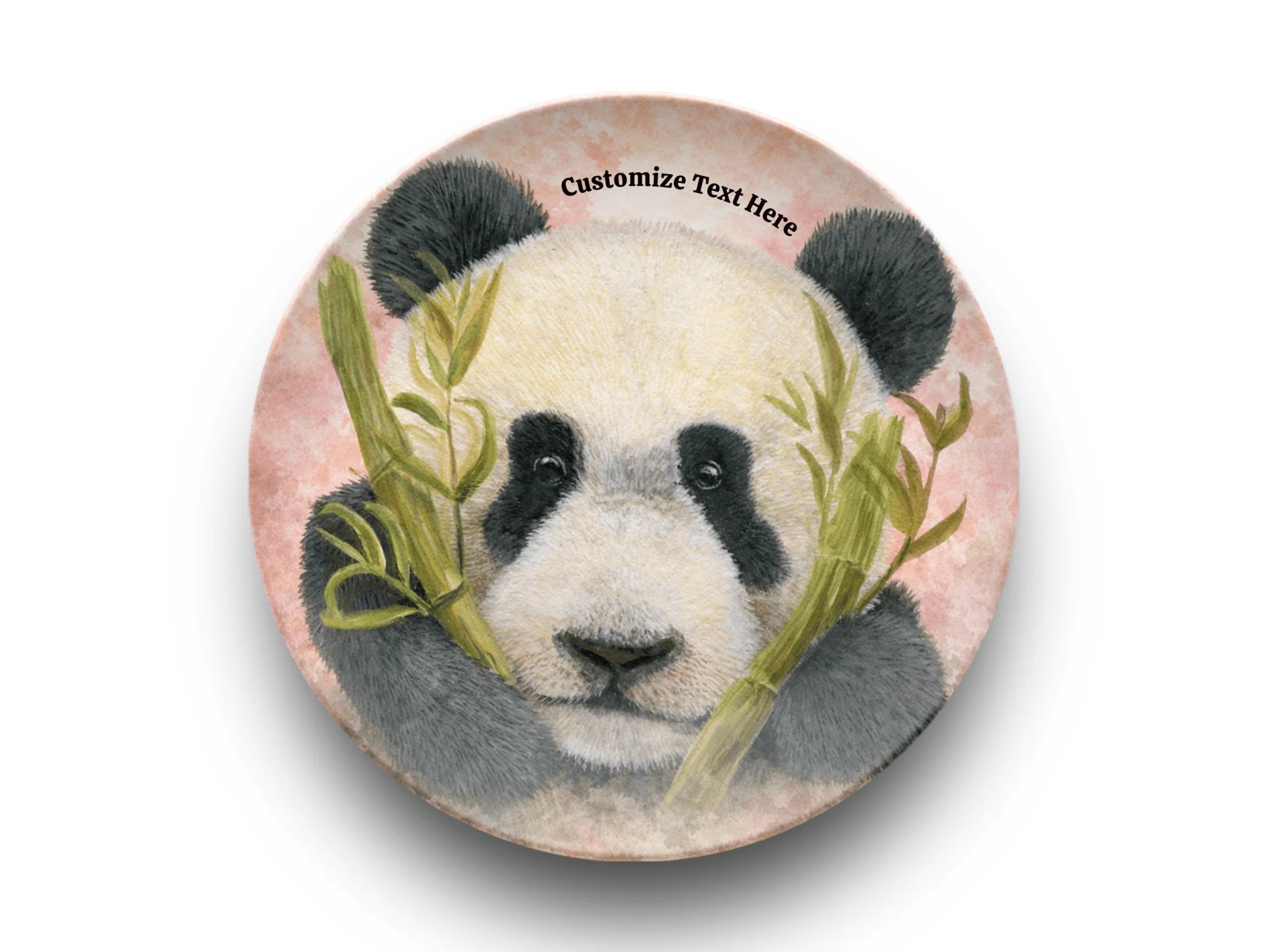 Personalized Plate & Bowl with Panda & Bamboo – Whimsical Tableware for Everyone - Image 2