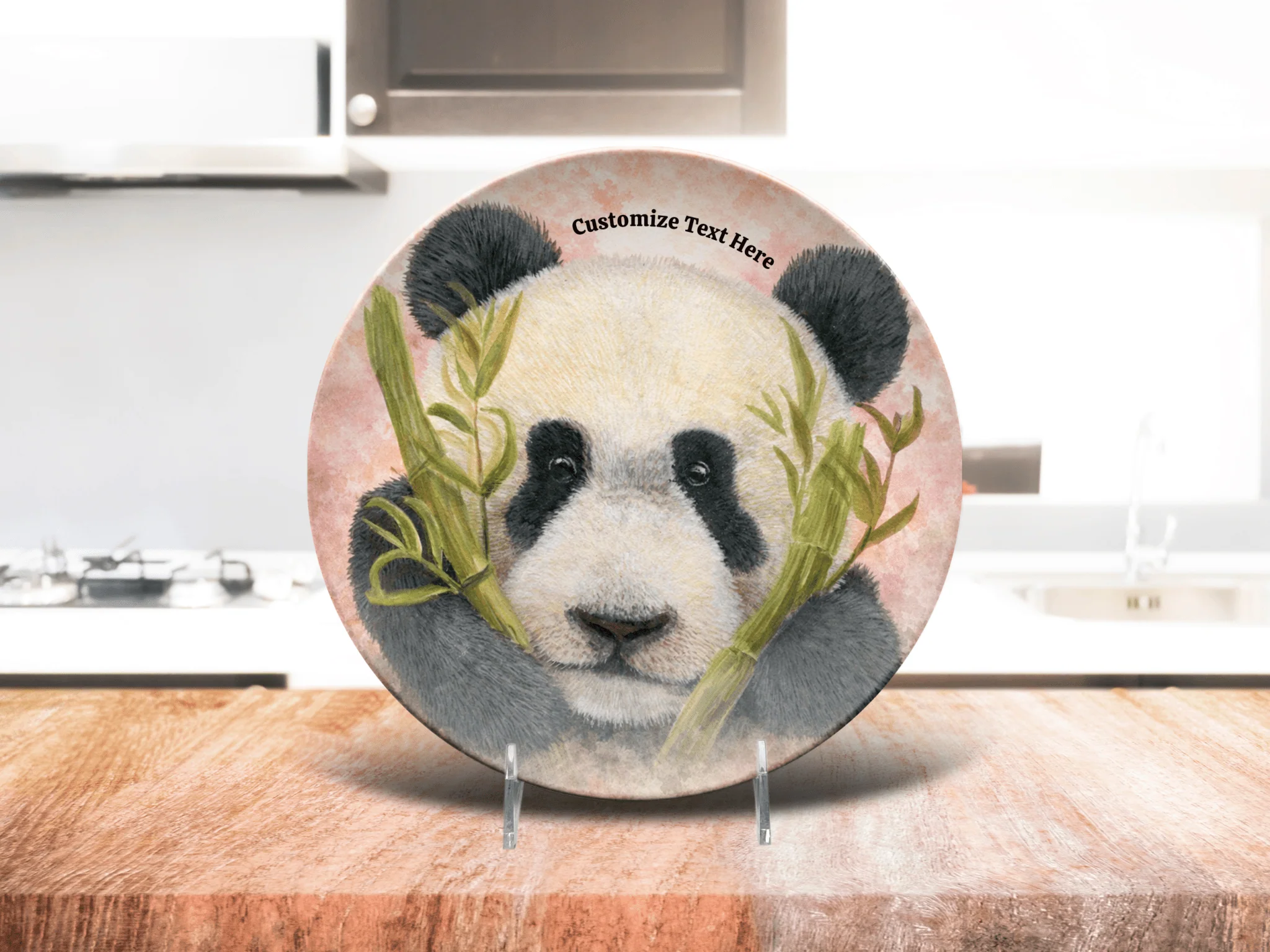 Personalized Plate & Bowl with Panda & Bamboo – Whimsical Tableware for Everyone - Image 4