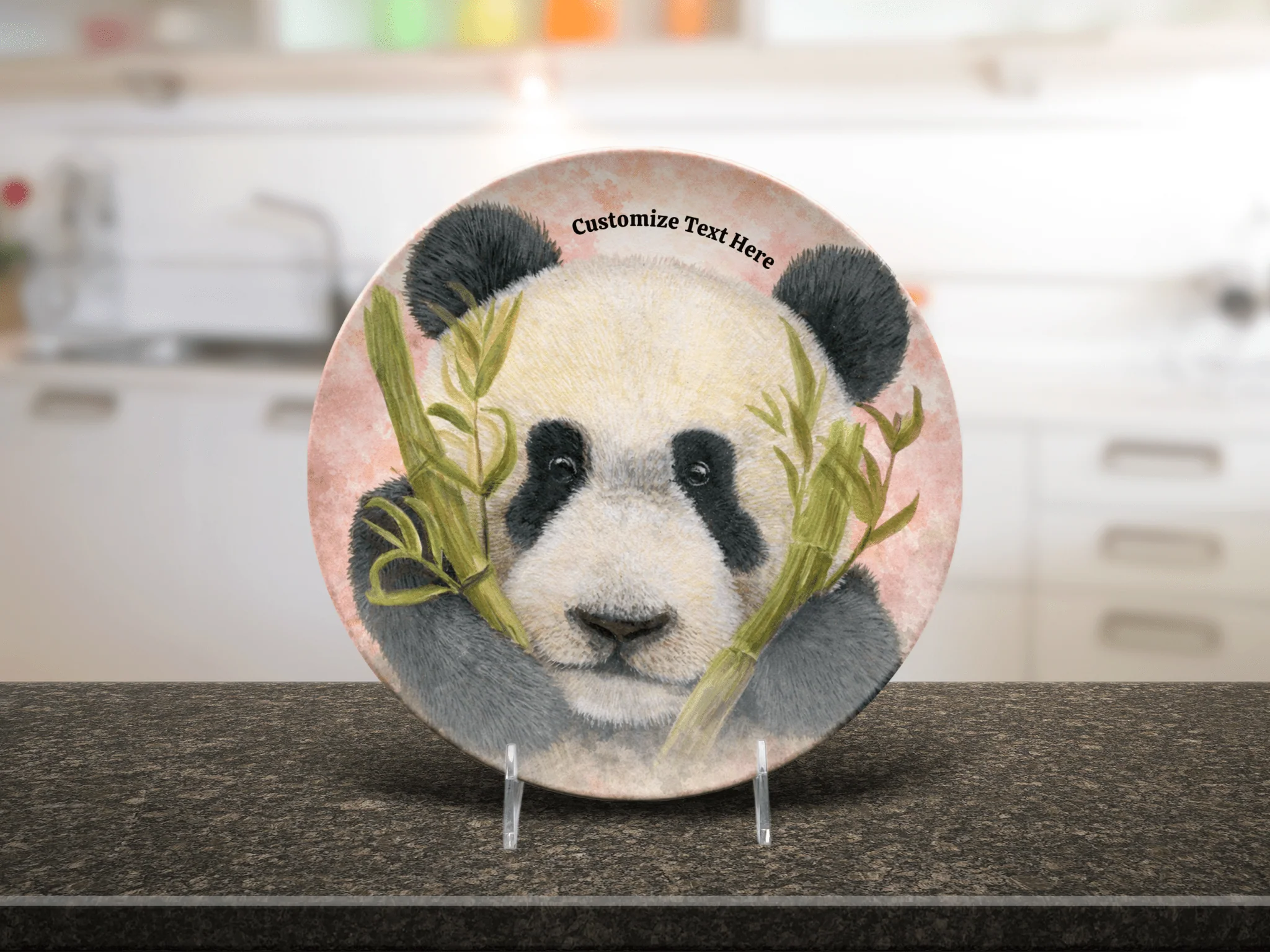 Personalized Plate & Bowl with Panda & Bamboo – Whimsical Tableware for Everyone - Image 7