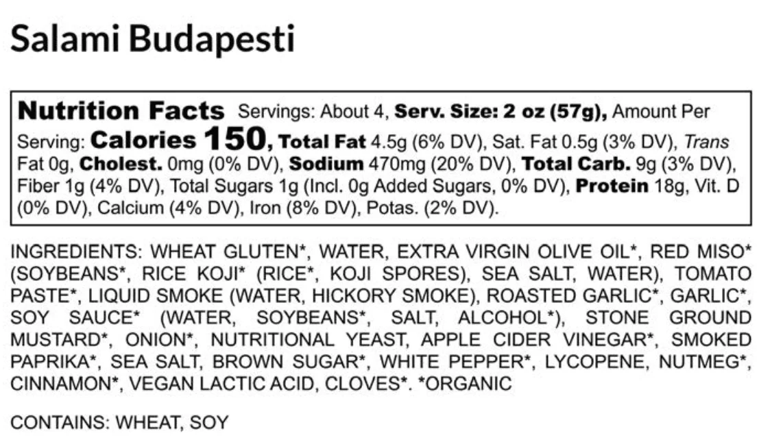 Plant-Based French/Hungarian Salami 3-Pack - Image 4