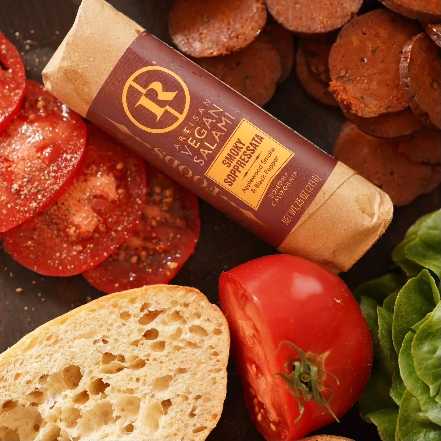 Plant-Based Smoky Salami Soppressata 3-Pack - Image 2