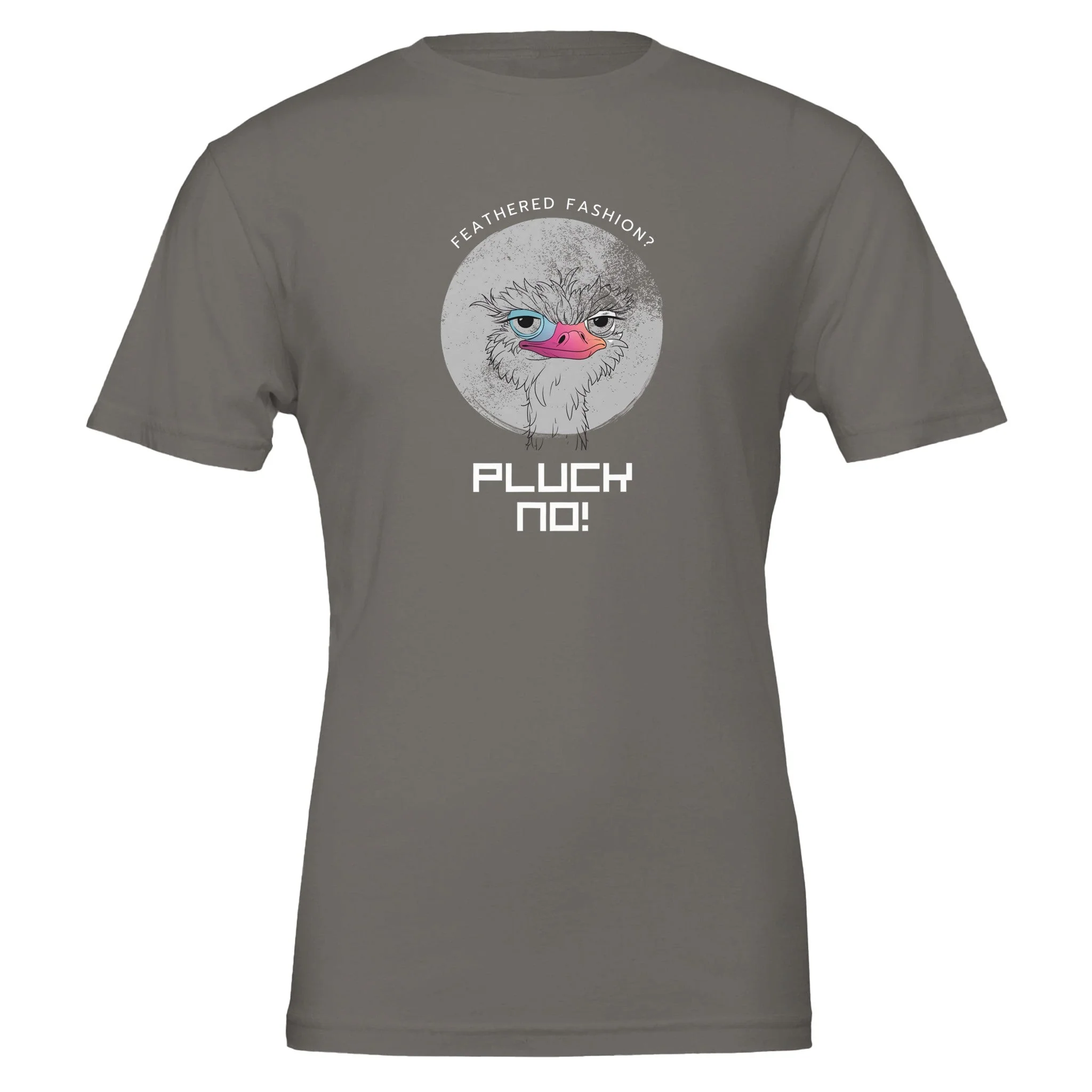 Pluck No! Funny Vegan Premium Tshirt (Dark Colors) - Image 3