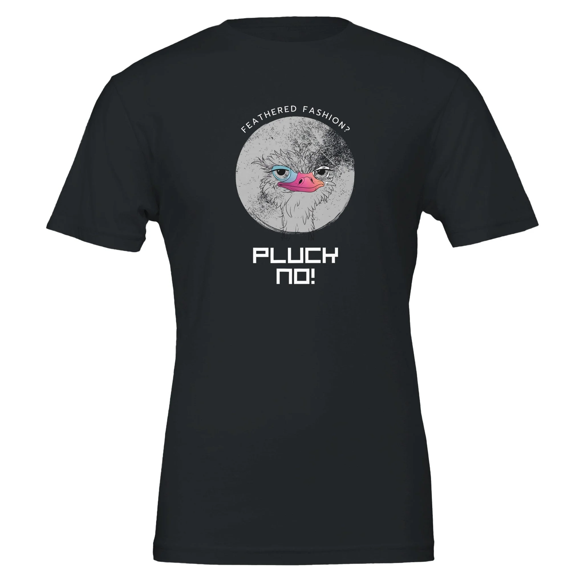 Pluck No! Funny Vegan Premium Tshirt (Dark Colors) - Image 4