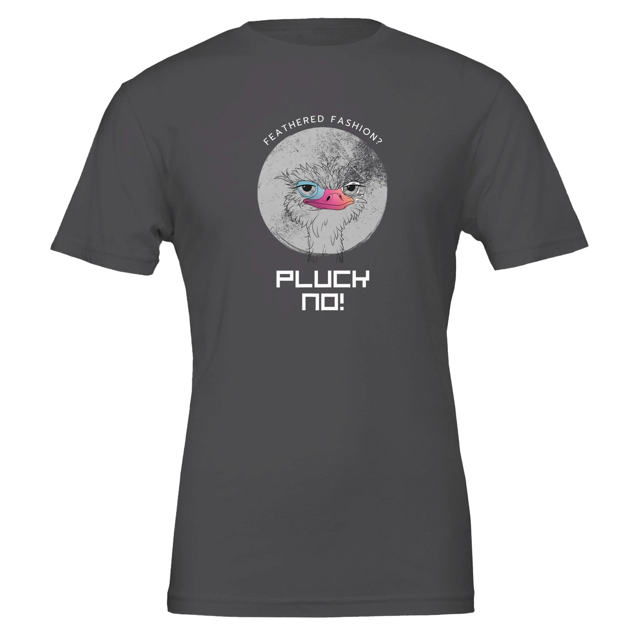 Pluck No! Funny Vegan Premium Tshirt (Dark Colors) - Image 6
