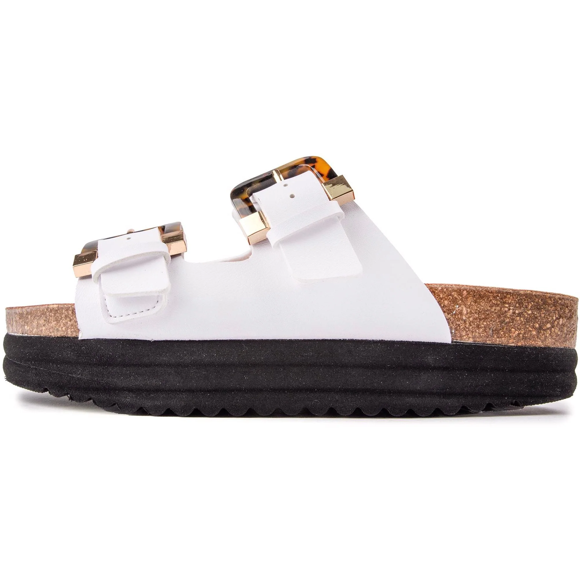 Plum Footbed Tortoiseshell Sandals - Image 5