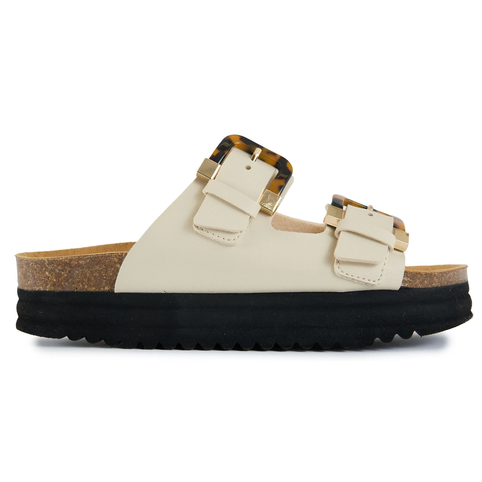 Plum Tortoiseshell Comfort Footbed Sandals