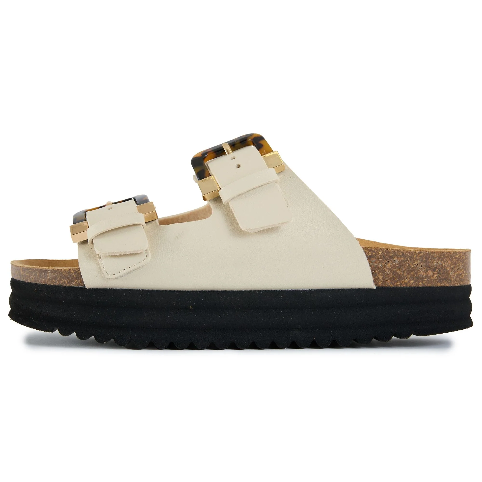 Plum Tortoiseshell Comfort Footbed Sandals - Image 5