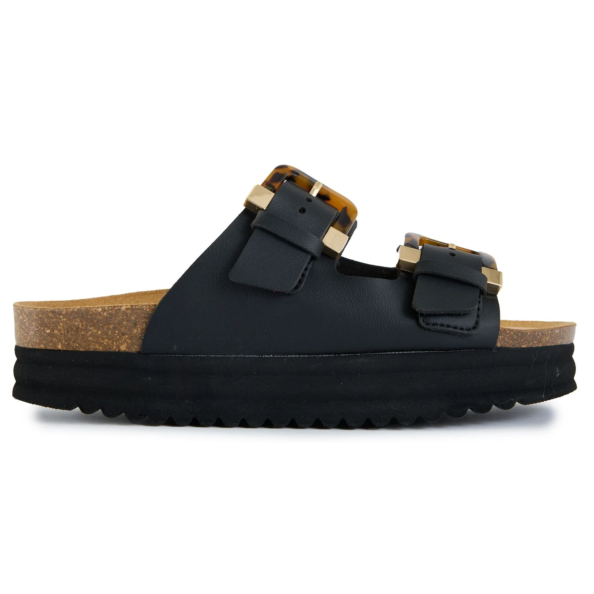 Plum Tortoiseshell Comfort Footbed Sandals