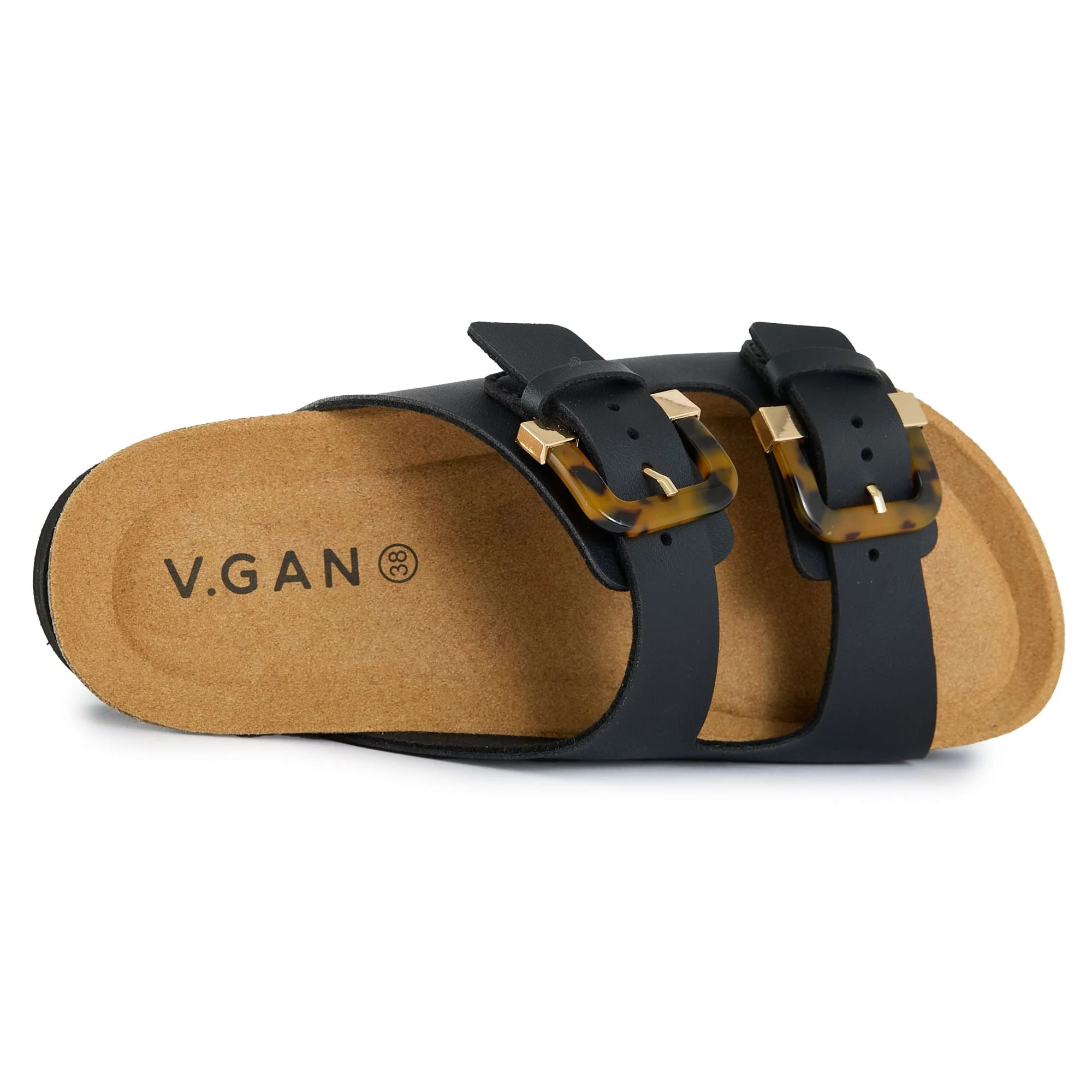 Plum Tortoiseshell Comfort Footbed Sandals - Image 3