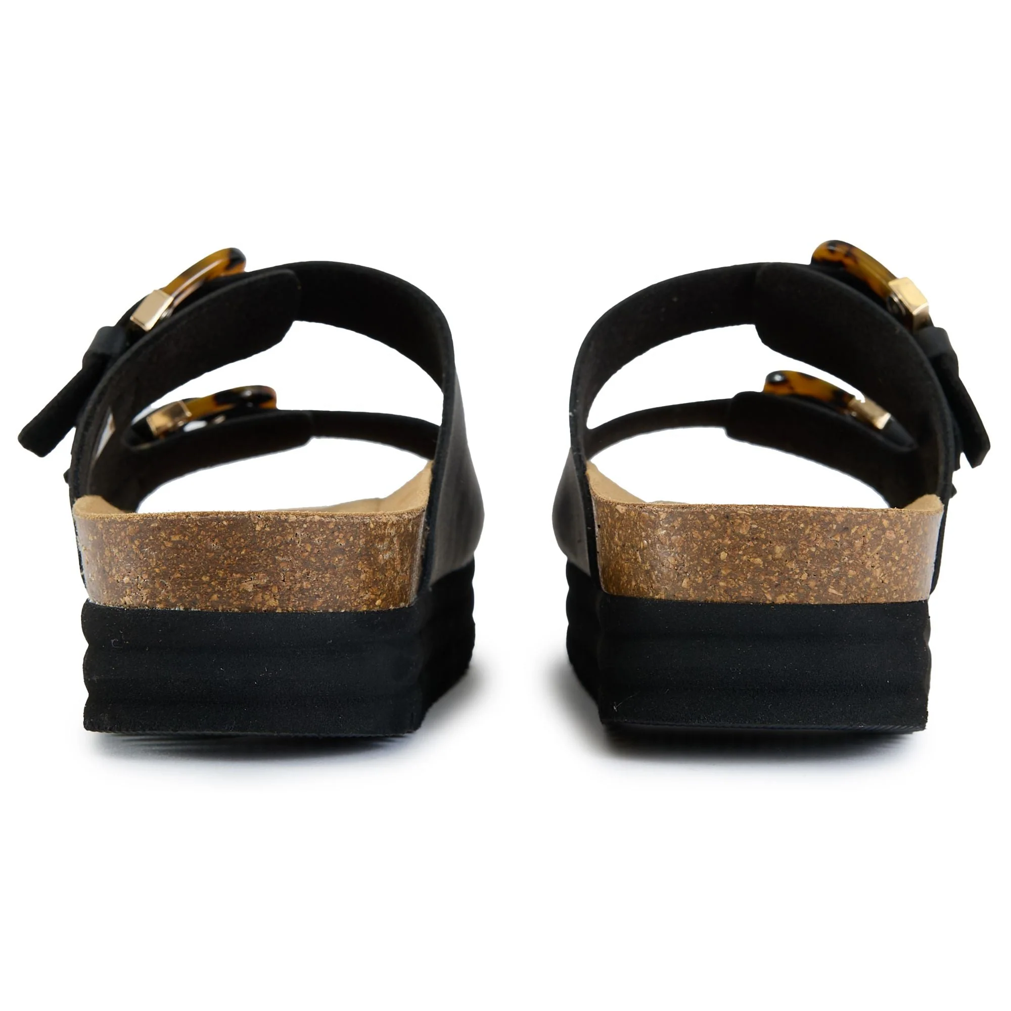 Plum Tortoiseshell Comfort Footbed Sandals - Image 4