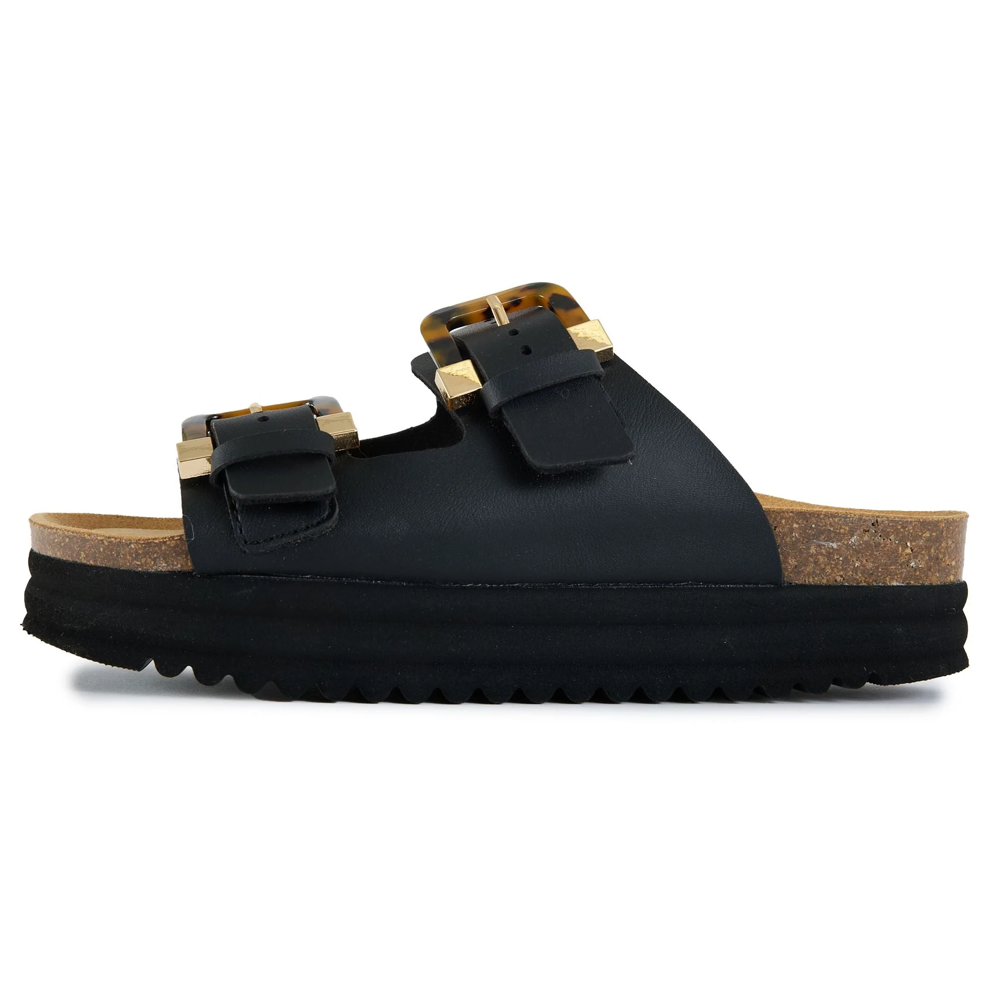 Plum Tortoiseshell Comfort Footbed Sandals - Image 6