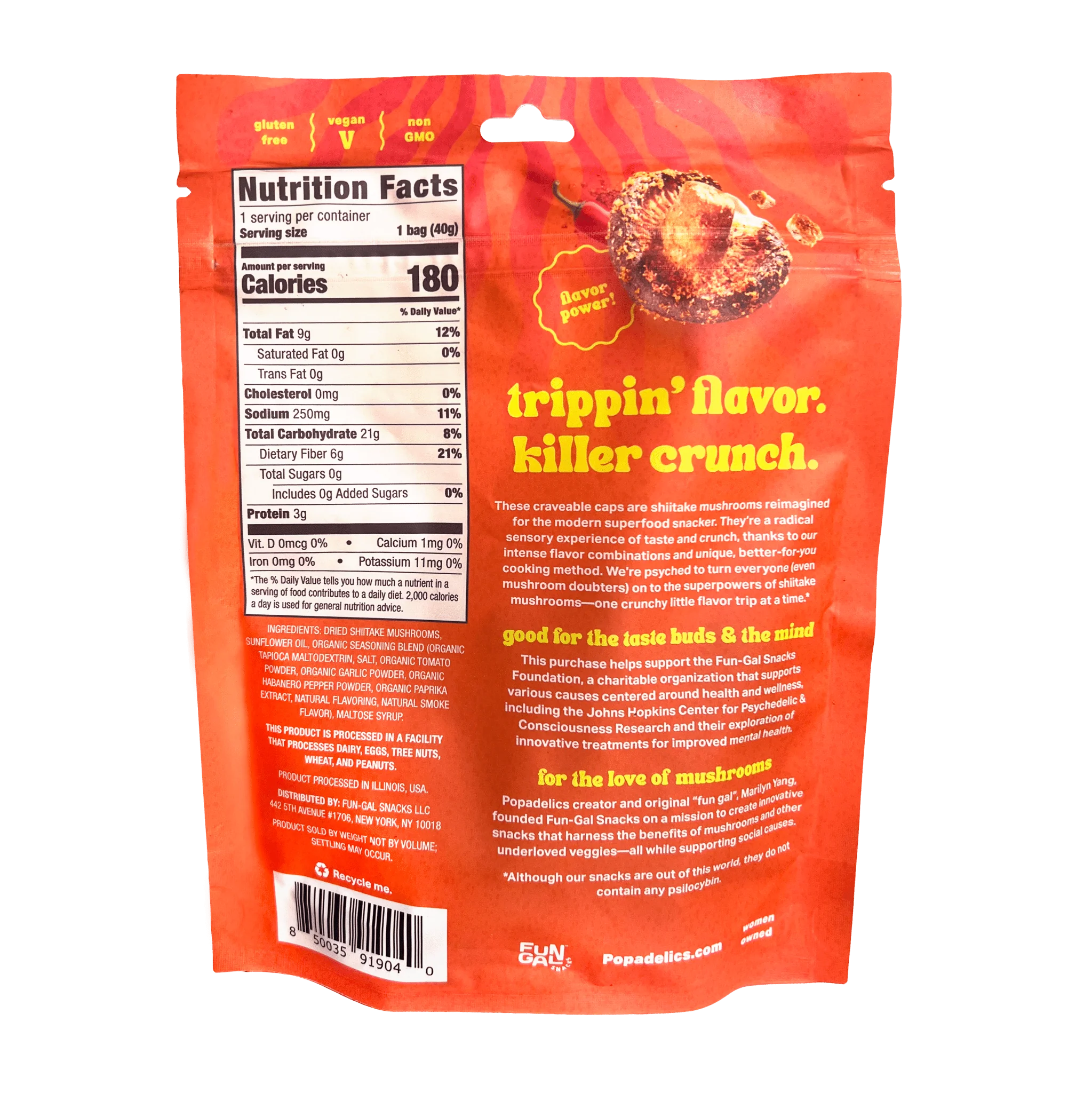 Popadelics Crunchy Mushroom Chips - Variety Pack - Image 9