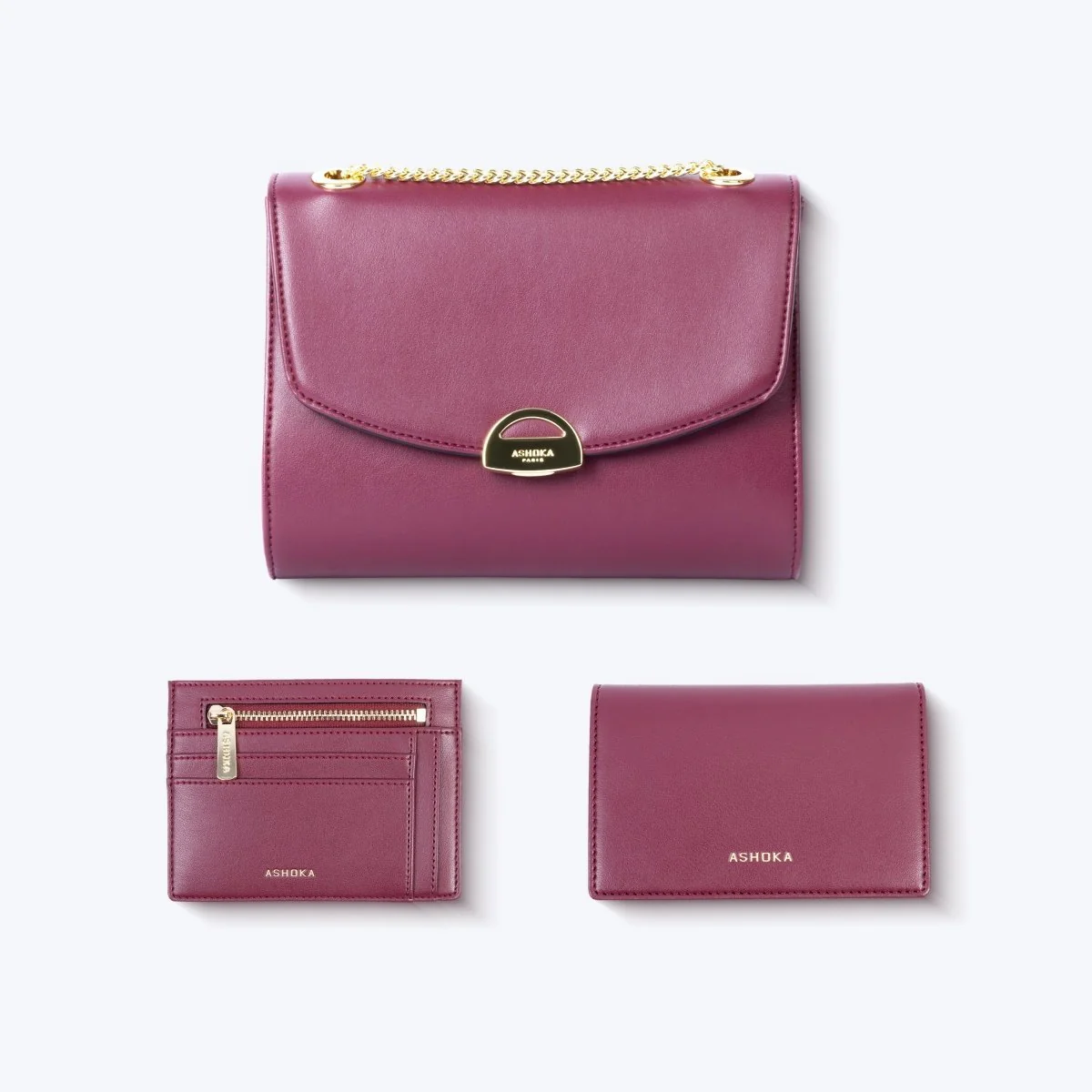 Uppeal™ Bordeaux Zipped Card Holder - Image 4