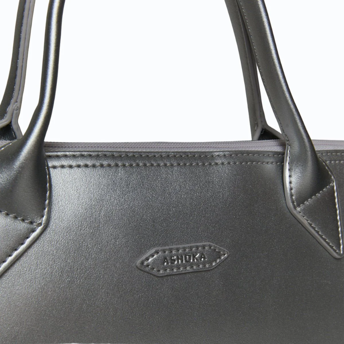 City Full Uppeal™ Silver Briefcase - Image 4