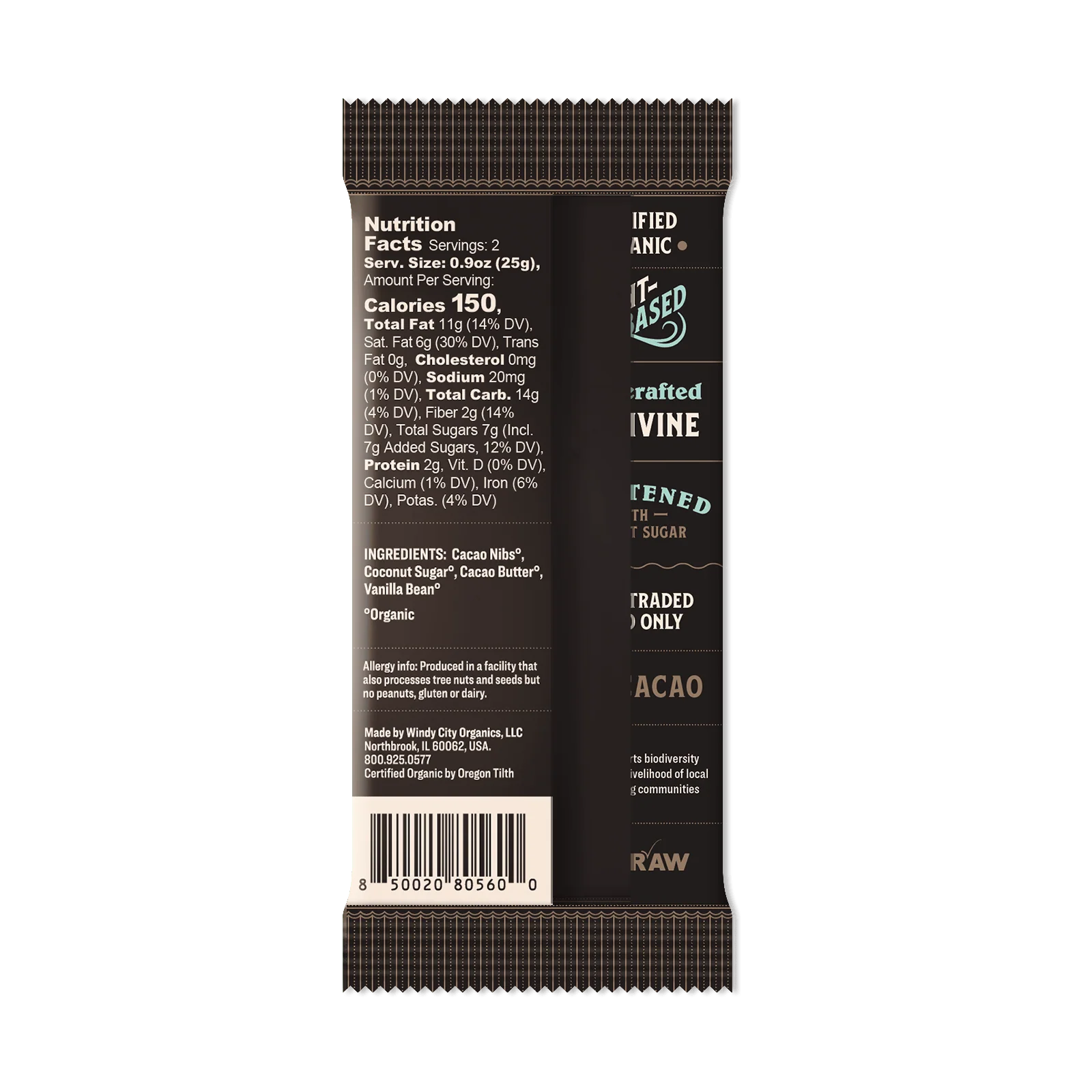 Premium Dark Chocolate Bar with Vanilla Bean - 70% Cacao - Image 2