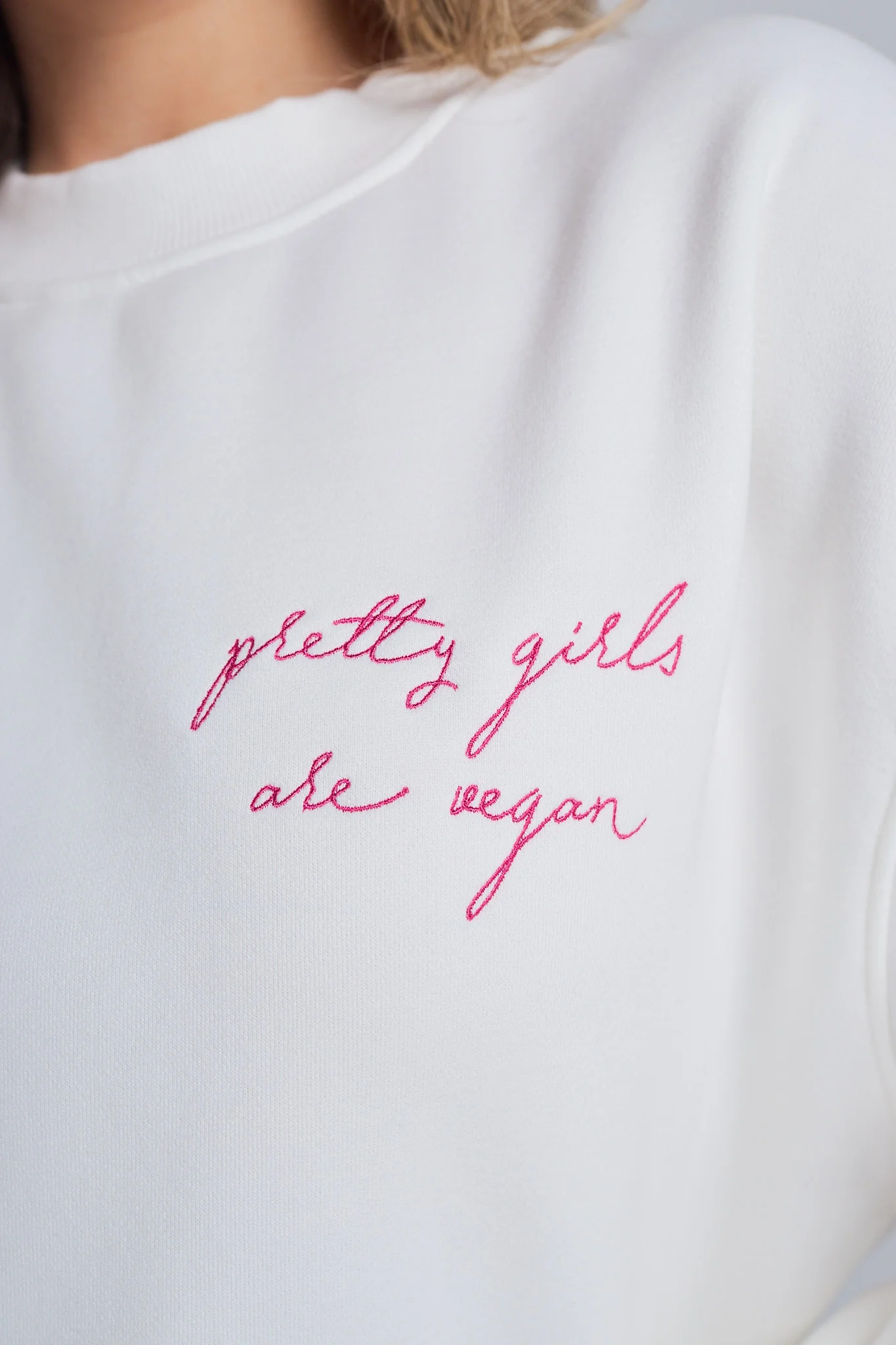 Pretty vegan girls Crewneck - Image 4
