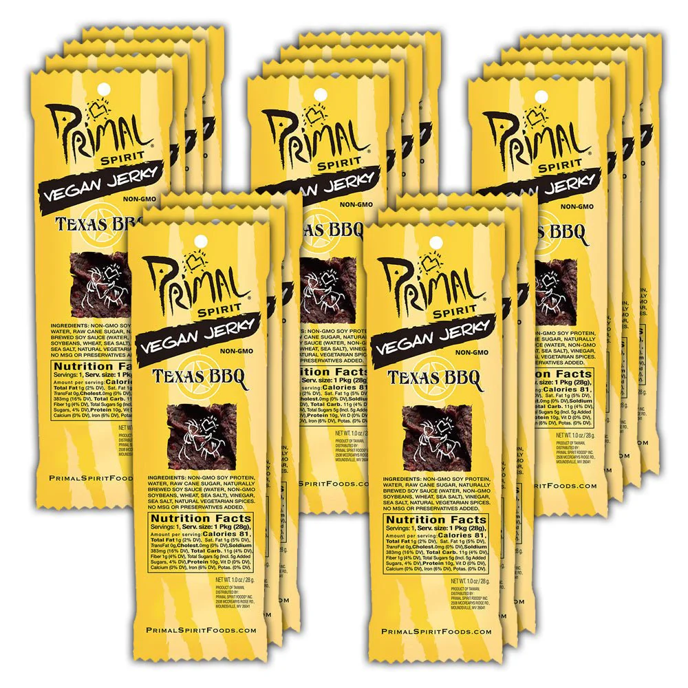 Primal Spirit Vegan Jerky - TEXAS BBQ - Image 3