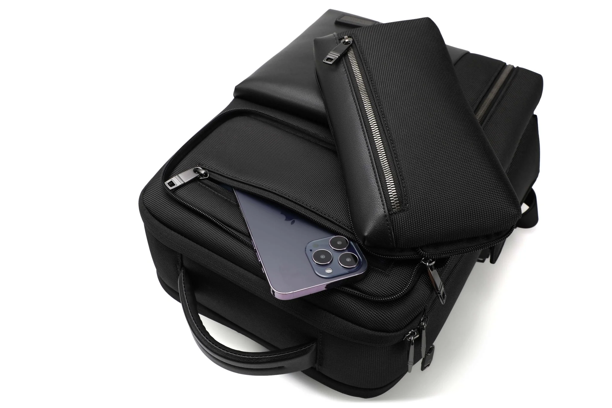Pro Travel Vegan Backpack 306 - Semi-Expandable w/ Pouch - Image 4