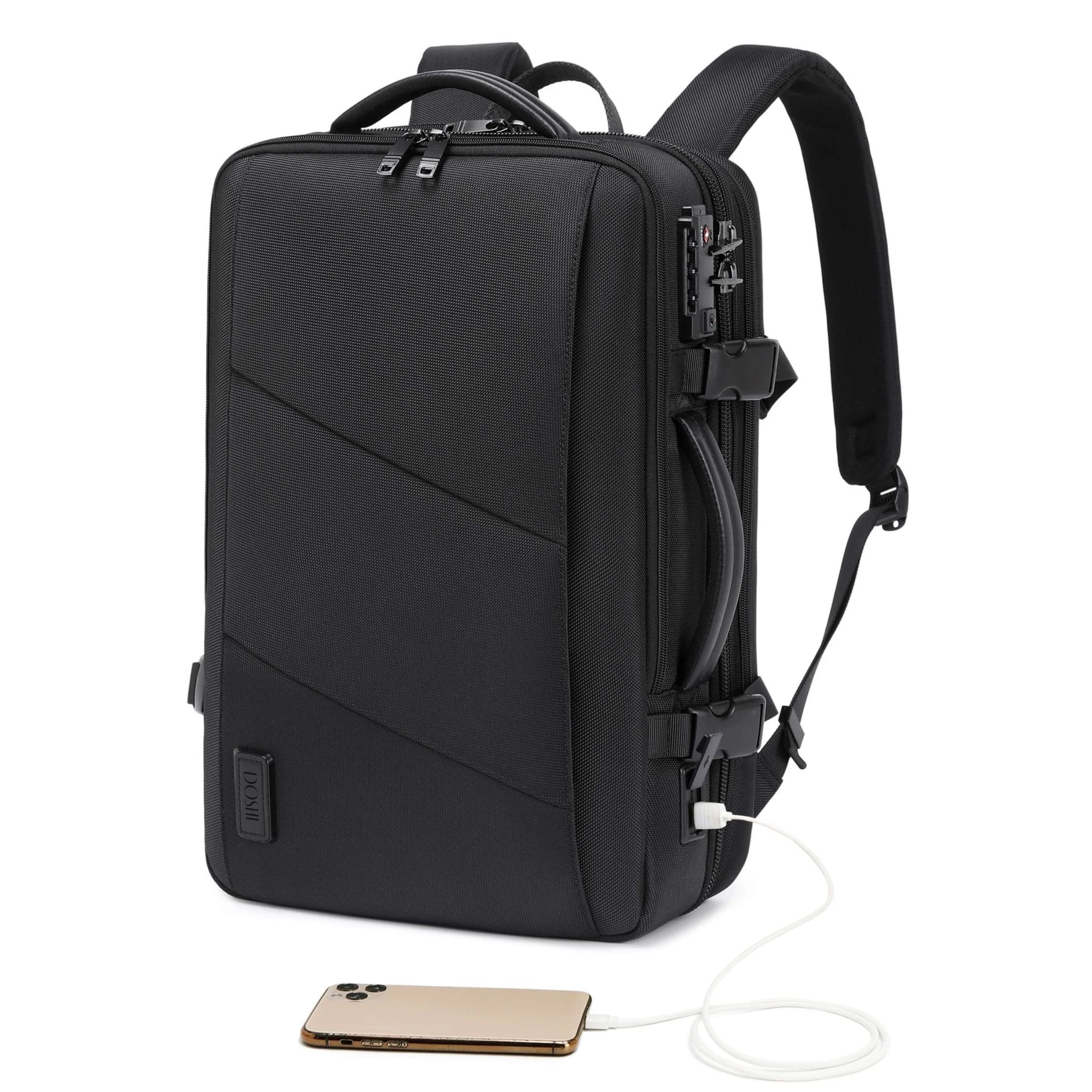 Pro Travel Vegan Backpack 401 - Expandable & Lock - Image 5